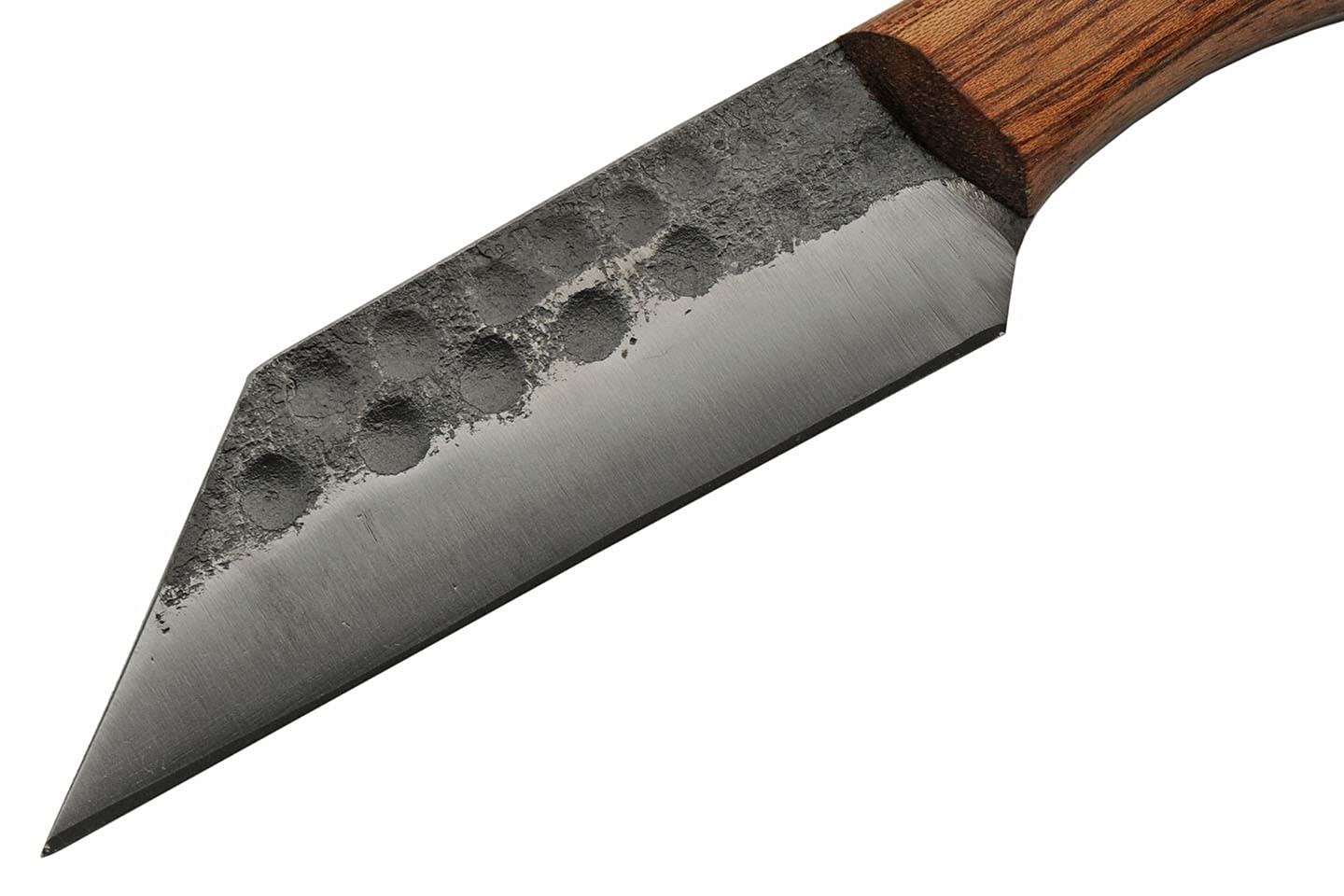 Szco Supplies 9.5” Full Tang Seax Blade Hunting Knife with Wood Handle & Leather Sheath - Durable Outdoor Survival Knife for Camping, Hunting, Bushcraft & Wilderness Adventures