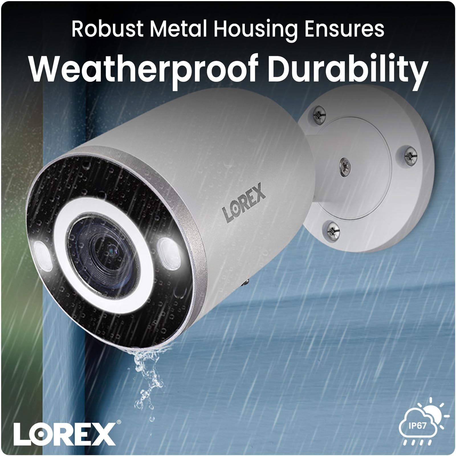 Lorex Fusion 4K 16 Channel Security Camera System (8 Wired + 8 Wi-Fi) with 2TB NVR & 6 Bullet IP Cameras - Smart Motion Detection, Color Night Vision, Two-Way Audio, Active Deterrence - Ideal for Home & Business Surveillance