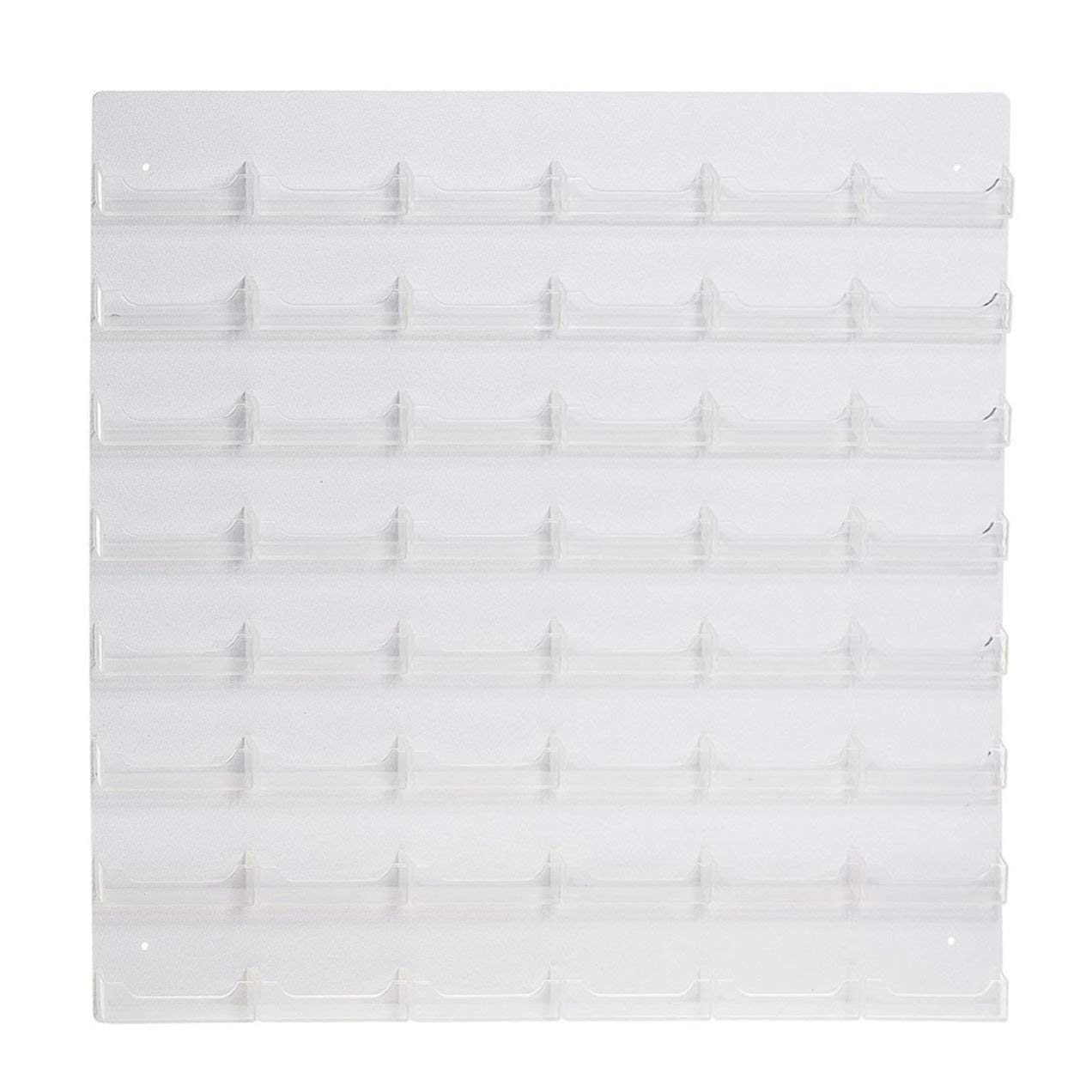 48-Pocket Acrylic Wall Mount Business Card Holder - Organize and Display Business Cards for Offices, Salons, and Retail Stores