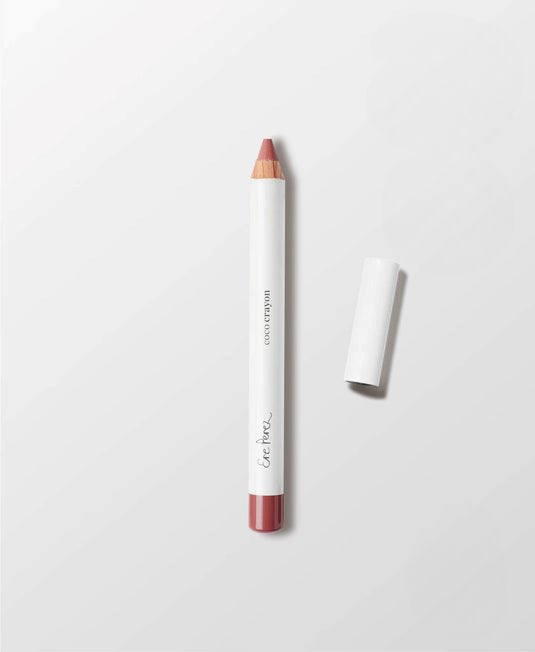 Ere Perez Coco Crayon in Grace - Natural Vegan Lip Crayon for Moisturizing & Long-Lasting Color | Perfect for Everyday Wear, Date Nights & Special Occasions