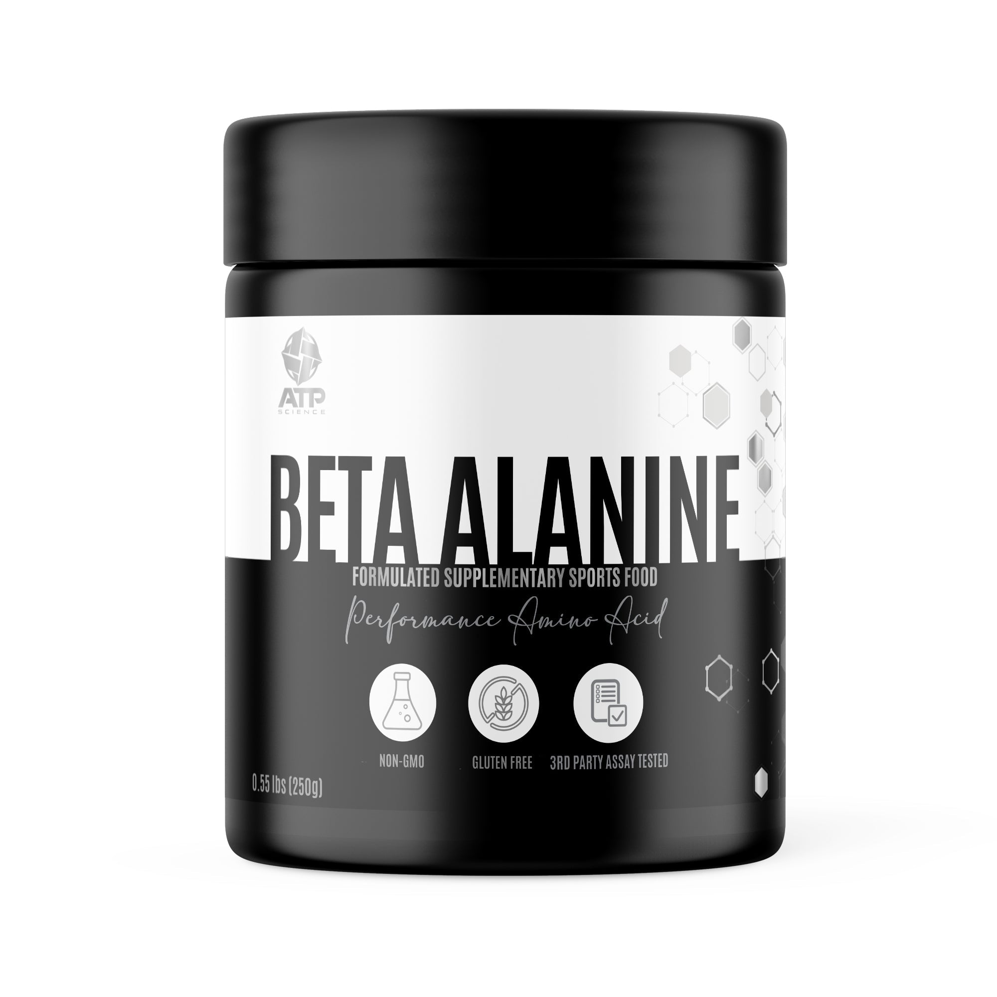 ATP Science Beta Alanine Powder - Premium Pre-Workout Supplement for Muscle Endurance & Performance - Ideal for Athletes, Bodybuilders & Fitness Enthusiasts - Perfect for Gym Training, Running & High-Intensity Workouts