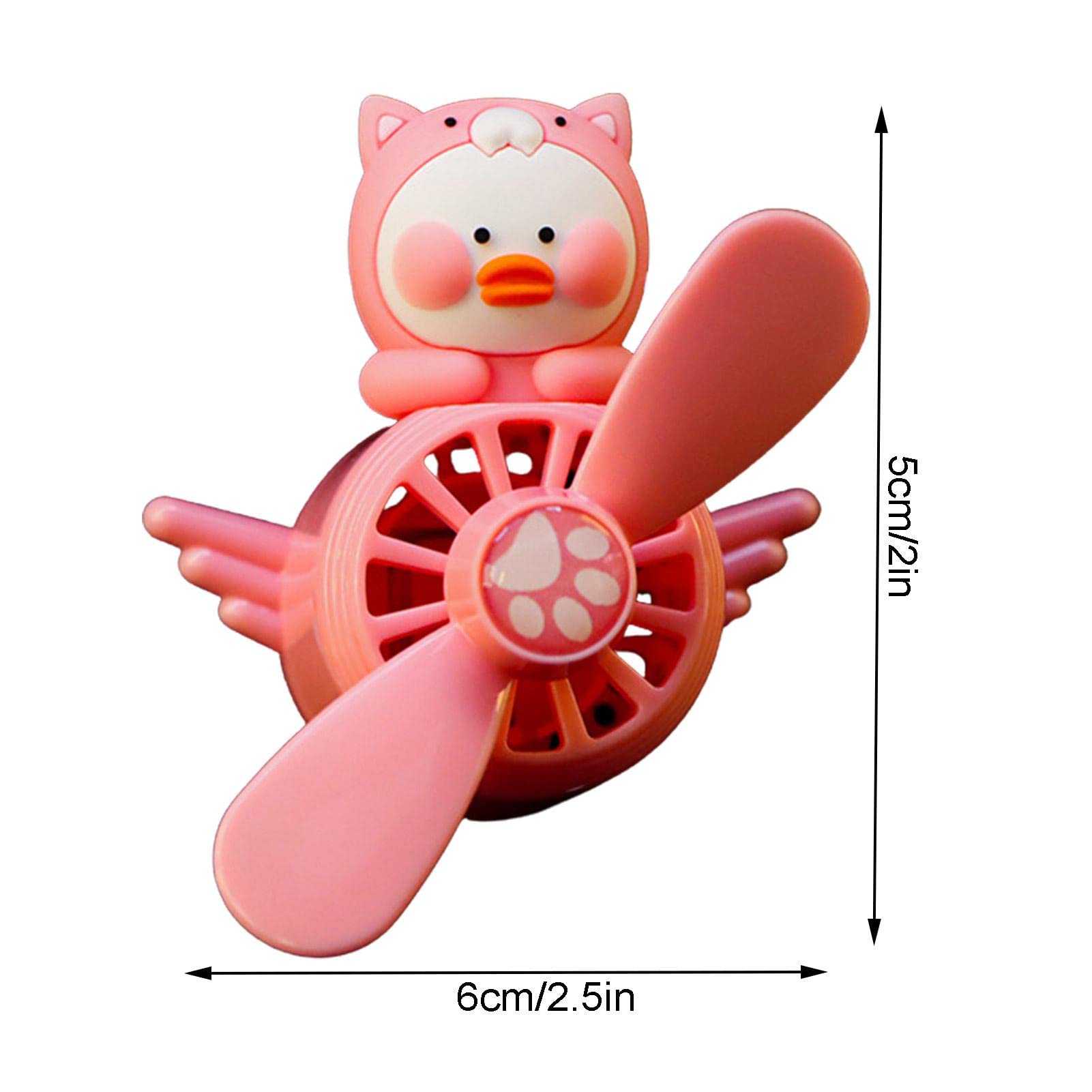 Cartoon Animal Pilot Car Air Freshener - Cute Rotating Propeller Vent Clip Diffuser for Cars | Car Perfume Decor & Automotive Air Freshener | Perfect for Road Trips & Daily Commute