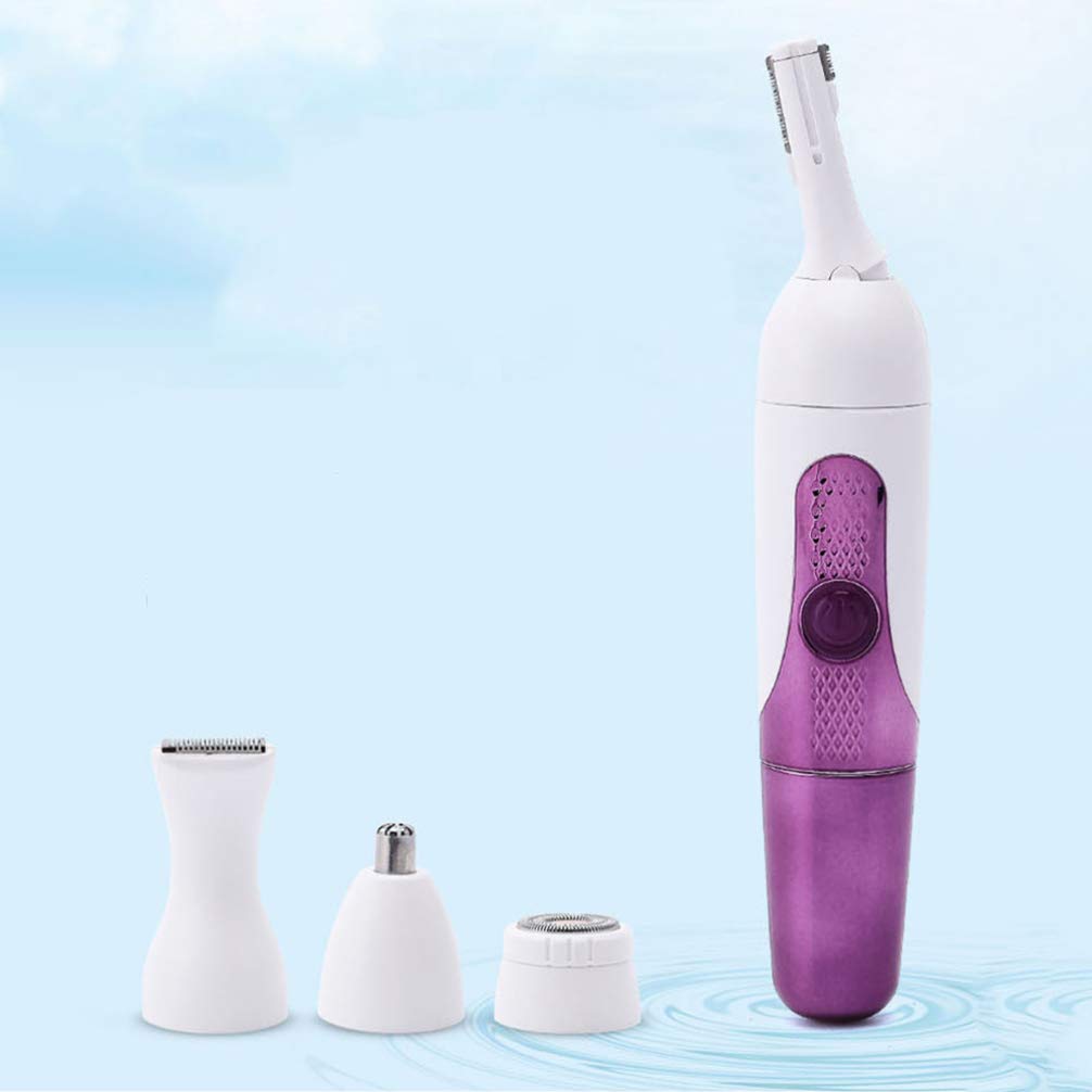 Rechargeable Electric Epilator & Facial Hair Trimmer - Eyebrow Shaver, Face Razor & Pen-Shaped Trimmer for Smooth Skin | Perfect for Travel, Home Use & Quick Touch-Ups