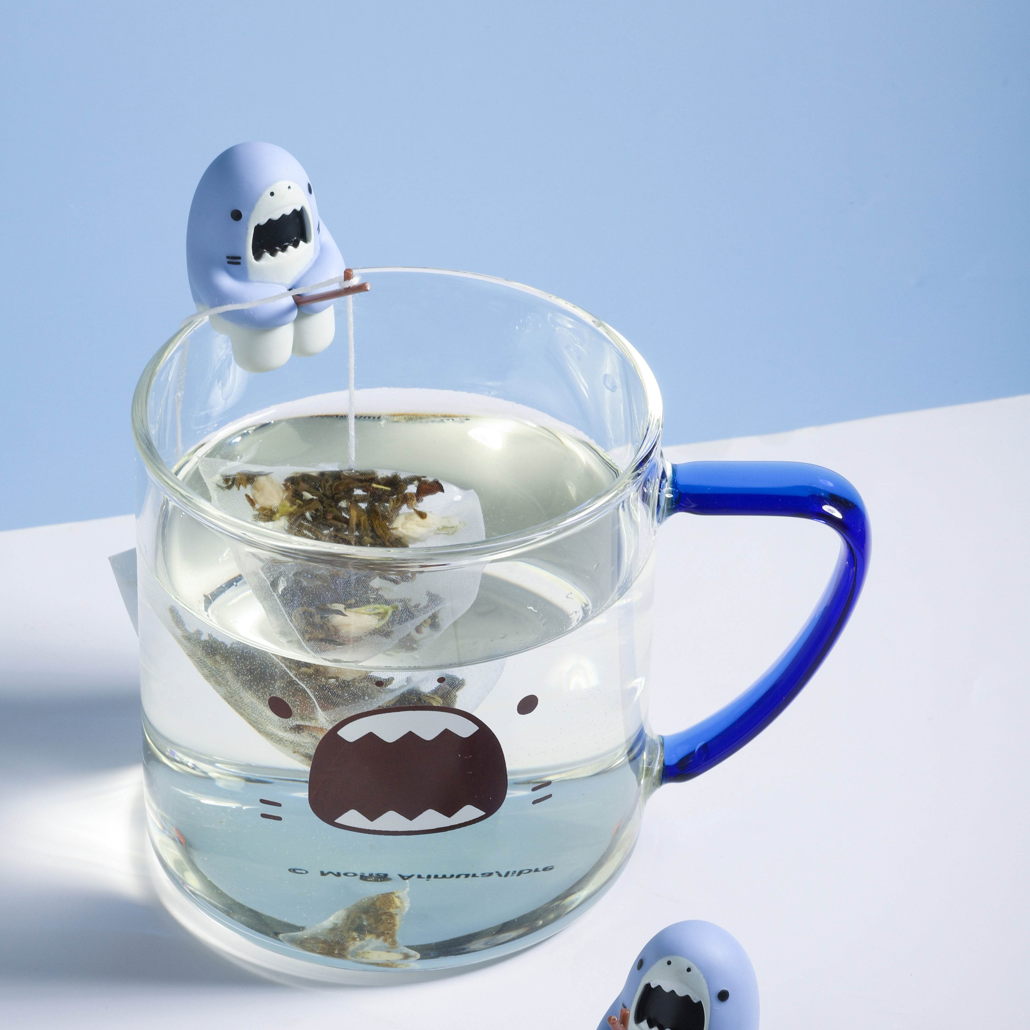 Fun Shark-Shaped Tea Bag Holder - Cute & Unique Kitchen Accessory for Tea Lovers - Perfect for Home, Office, or Gift Giving