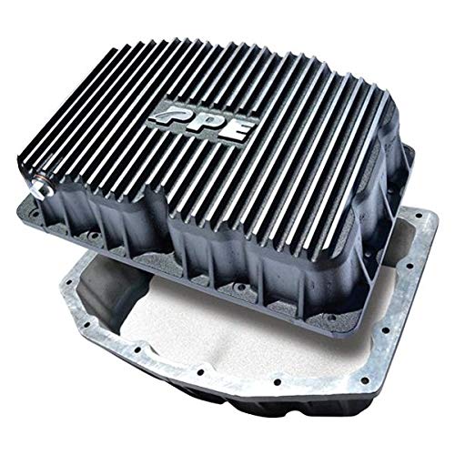 Heavy Duty Cast Aluminum Oil Pan Compatible with 2011-2017 Ford F-250/F-350/F-450 6.7L Power Stroke Diesel - Durable Replacement Part for Engine Protection (Brushed Finish) - Perfect for Off-Roading, Towing & Heavy-Duty Work Trucks