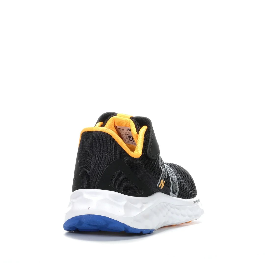 New Balance Kids Arishi V4 Running Shoes - Black/Orange - Lightweight & Comfortable for Active Play, School & Sports