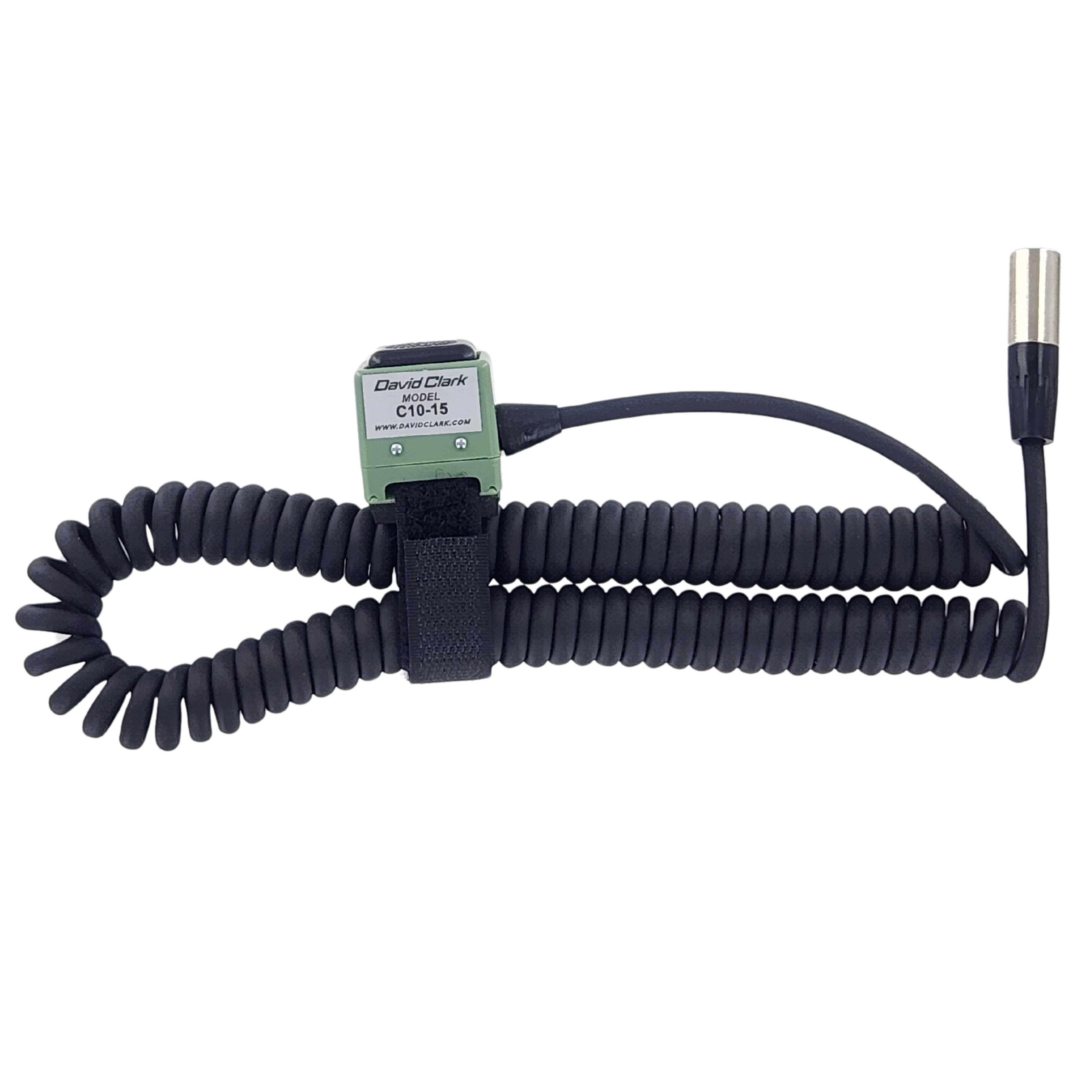 Push to Talk Switch with Hook and Loop Mount for David Clark Headsets - Hands-Free Communication for Pilots, Motorcyclists, and Industrial Workers