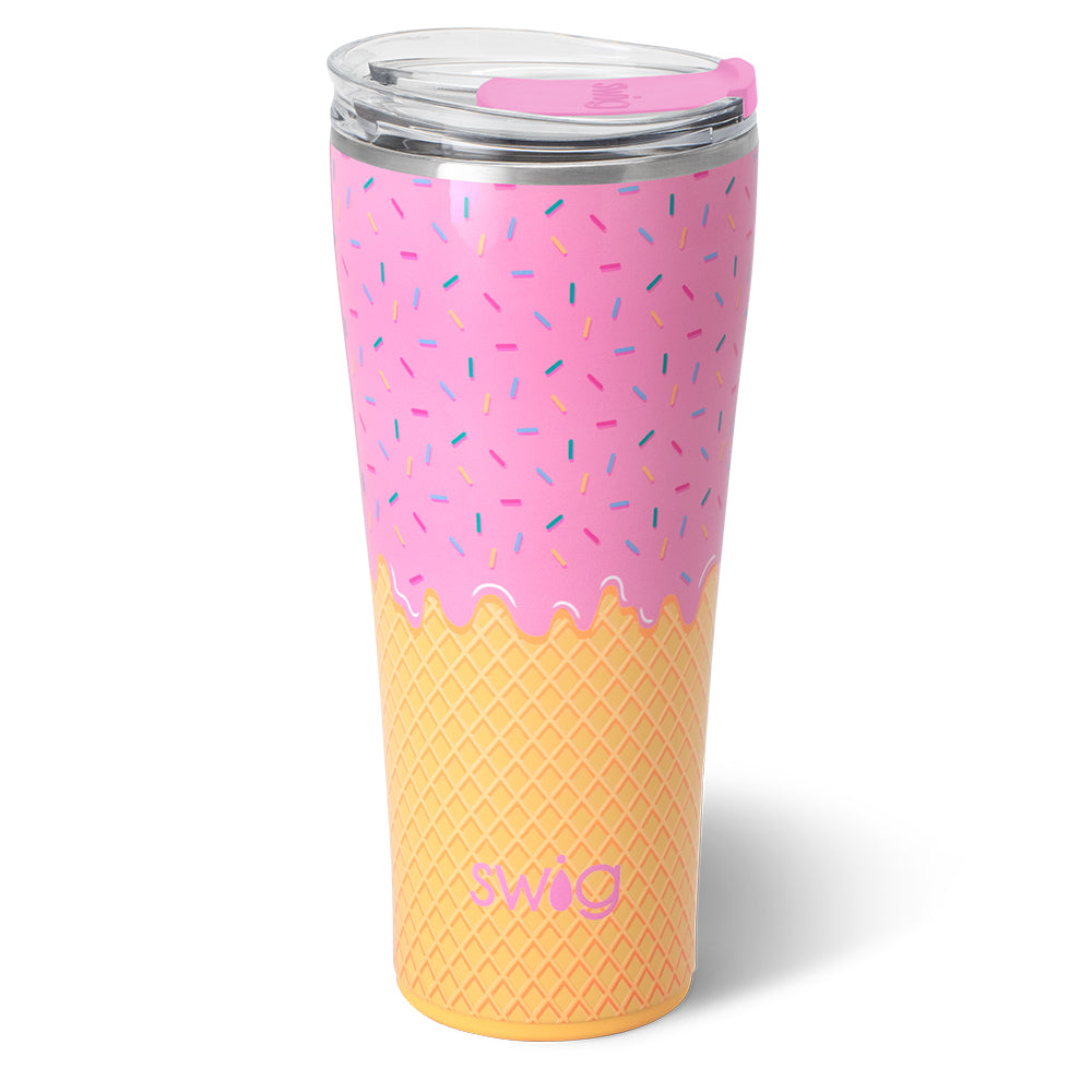 32oz Insulated Tumbler with Handle & Straw - Leakproof Stainless Steel Travel Mug for Hot & Cold Drinks - Perfect for Coffee, Tea, Water on the Go, Office, Gym, Hiking & Outdoor Activities