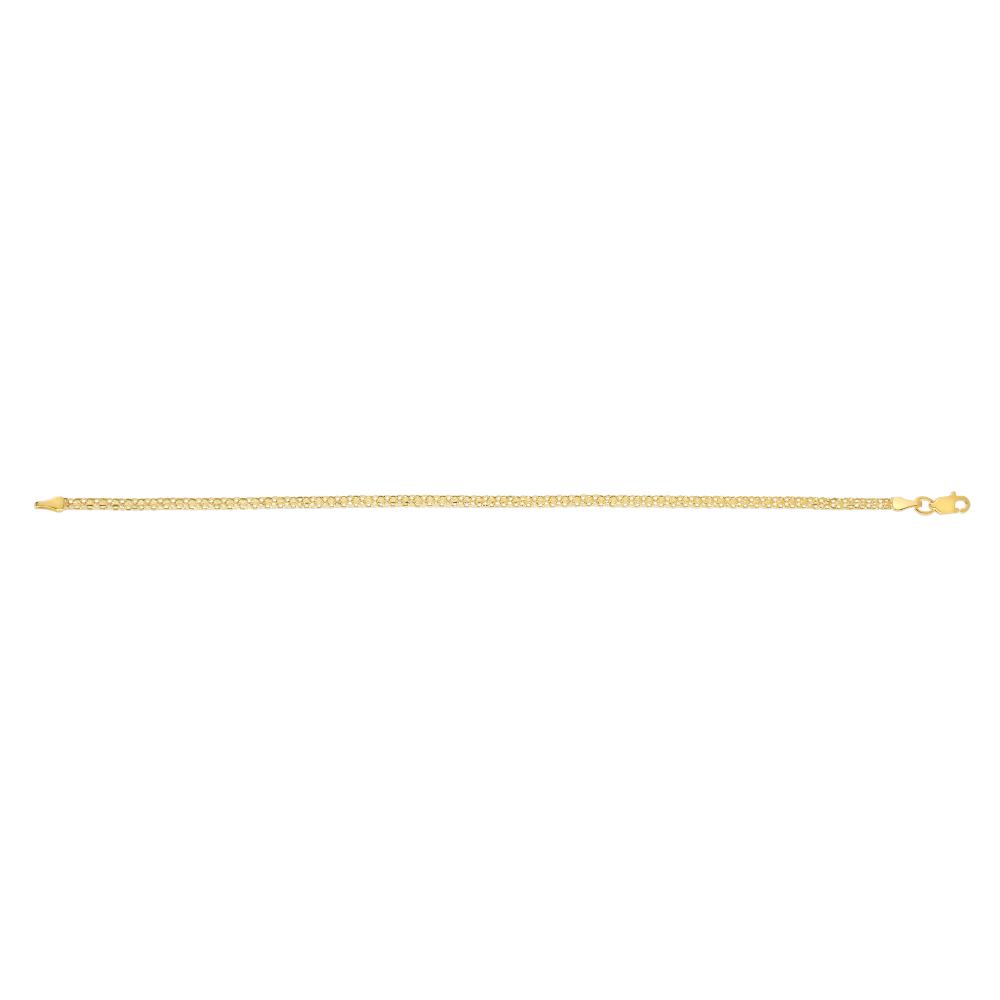 14K Gold 2.5mm Bismark Chain Necklace for Men - Durable & Stylish Jewelry Gift for Everyday Wear, Special Occasions & Layering