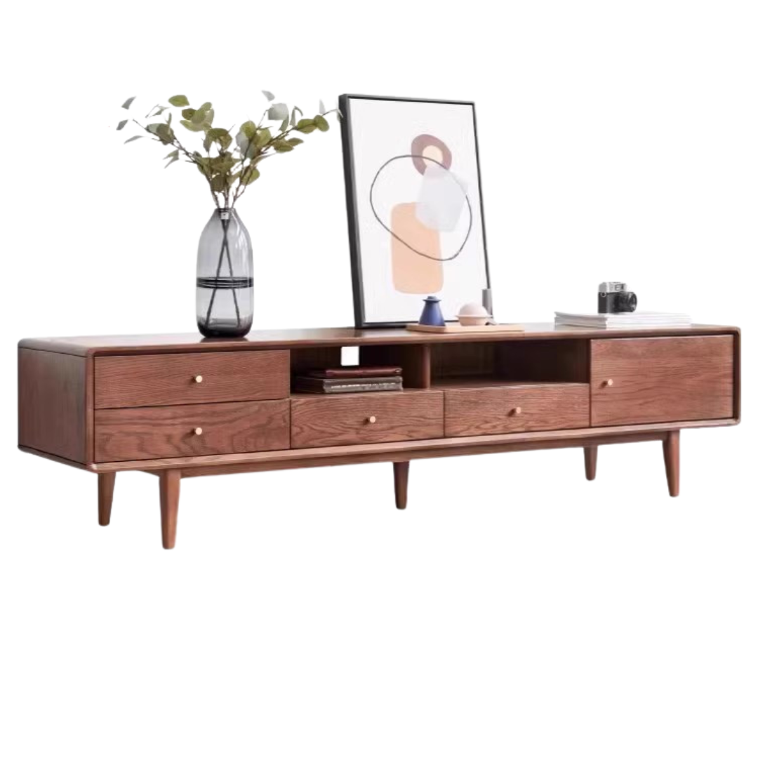 out of stock 86.6x15.7x17.7 inch/ 220x40x45сm/ walnut color/ TV cabinet