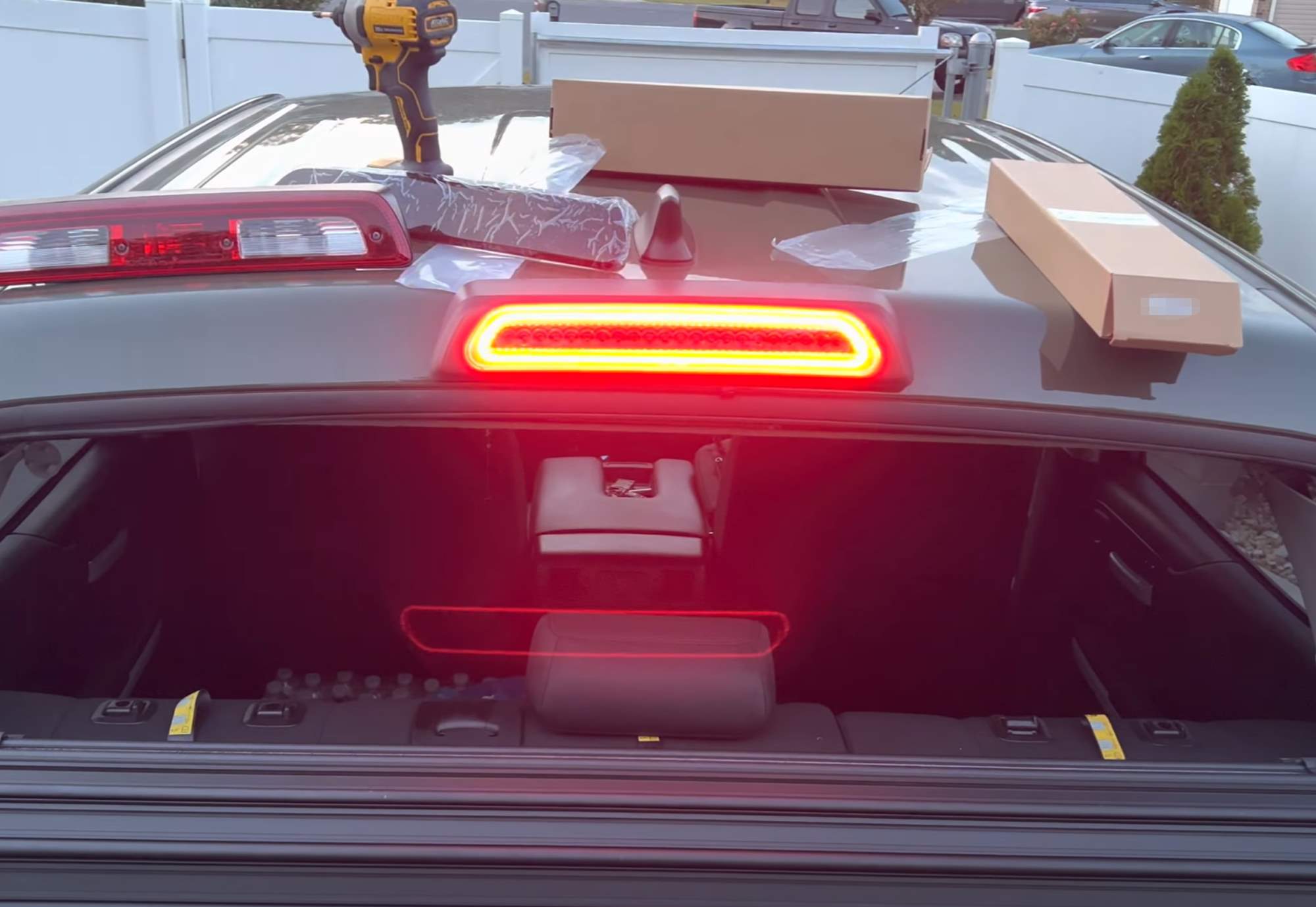 Dark Red Lens Strobe LED High Mount Third Brake Light for 2007-2021 Toyota Tundra - Enhanced Safety & Style for Pickup Trucks