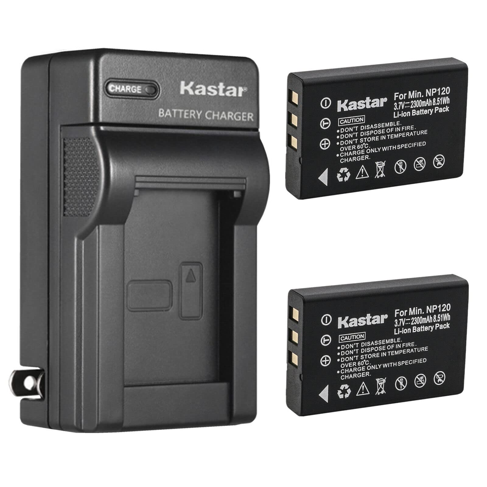 Kastar 2-Pack Replacement Battery & AC Wall Charger for Fujifilm FinePix 603/F10/F11/M603 Digital Cameras - Perfect for Travel Photography & Everyday Use