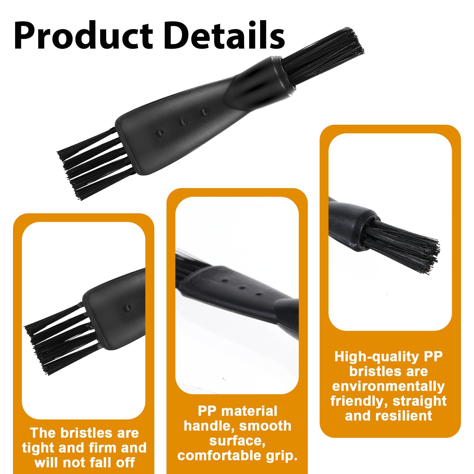 24-Piece Electric Razor Cleaning Brush Set - Double-Sided Hair Clipper & Shaver Cleaning Brushes for Men - Mini Replacement Brush for Trimmer & Shaving Razor Maintenance (Perfect for Home & Travel Grooming Kits)