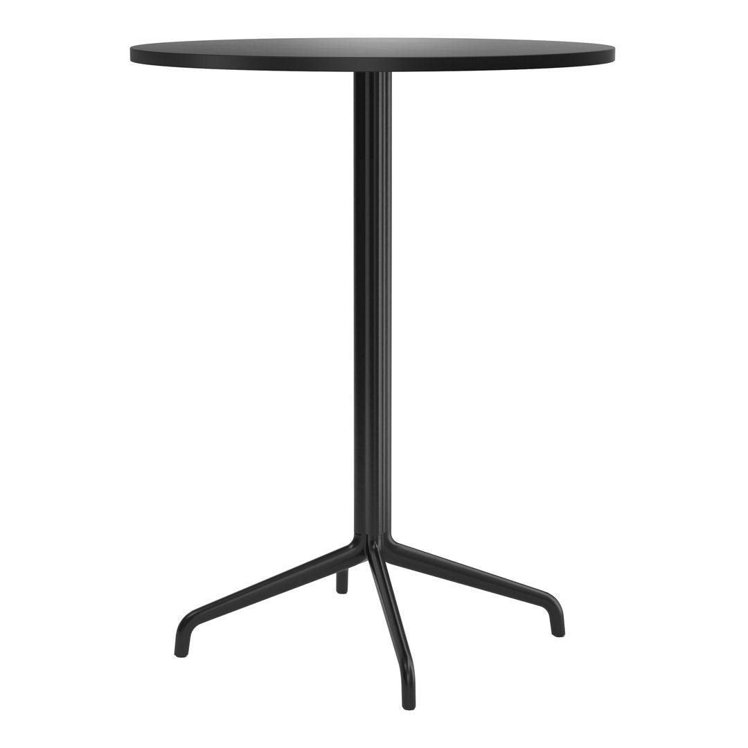 Round Harbour Column Bar Table with Star Base - Perfect for Kitchen Islands, Breakfast Nooks & Small Space Dining
