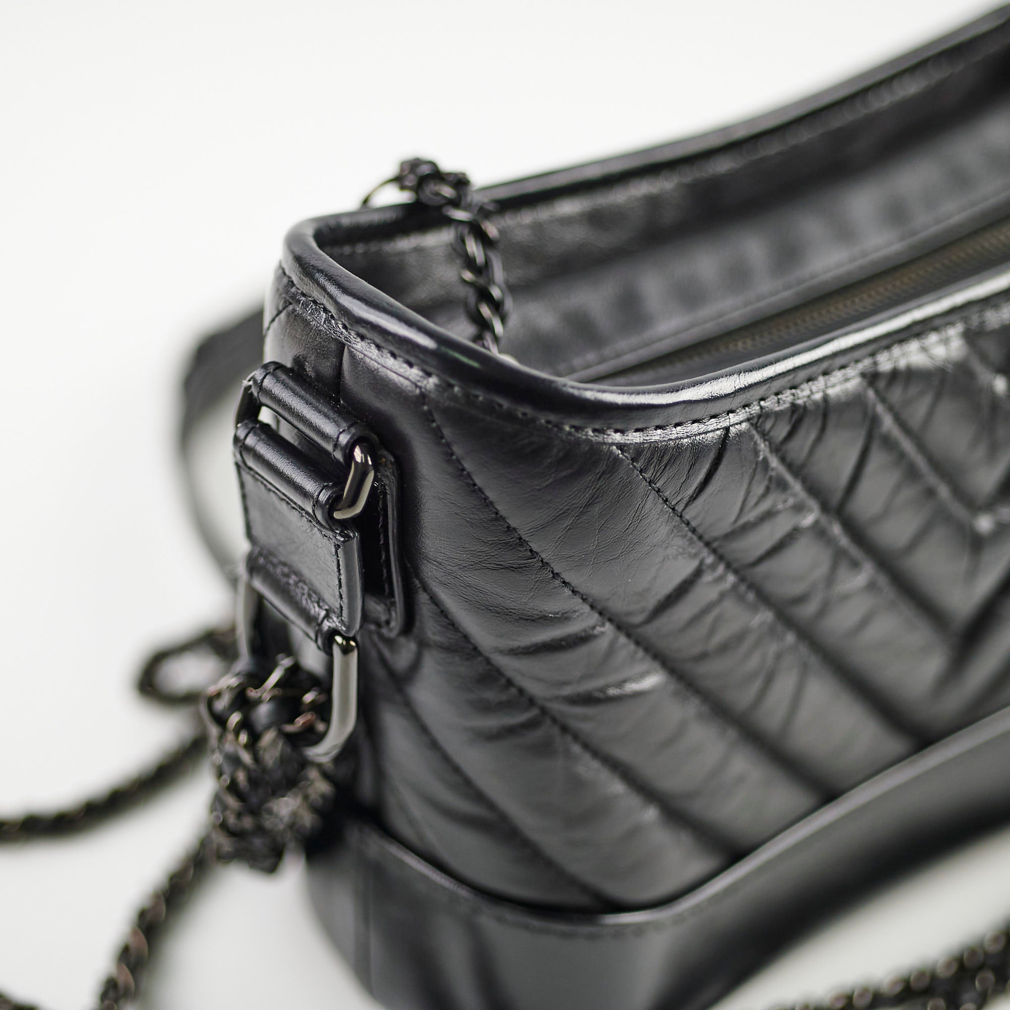 Chanel Small Gabriel Black Leather Shoulder Bag 28cm - Luxury Designer Handbag for Women, Perfect for Work, Evening & Special Occasions
