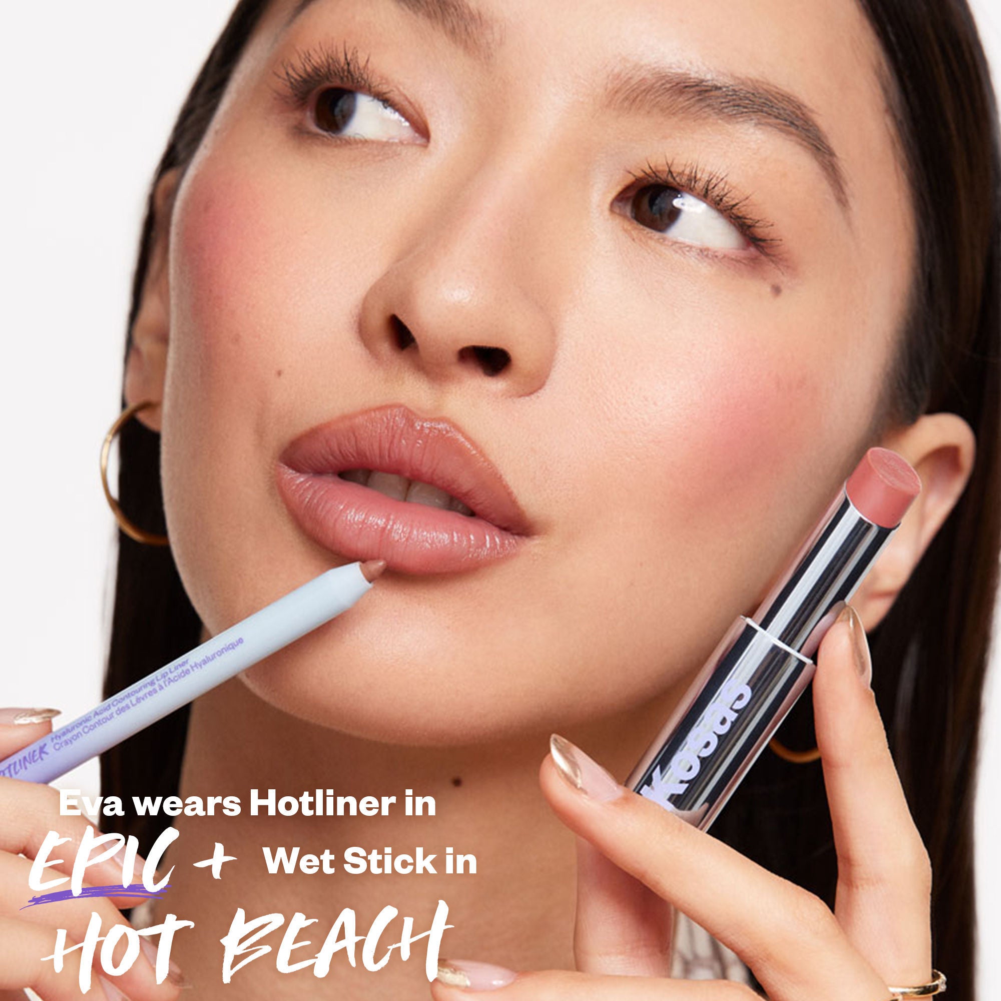 Hotliner Hyaluronic Acid Contouring Lip Liner - Long Lasting Waterproof Lip Pencil for Plump Lips | Perfect for Everyday Wear, Date Night & Special Occasions