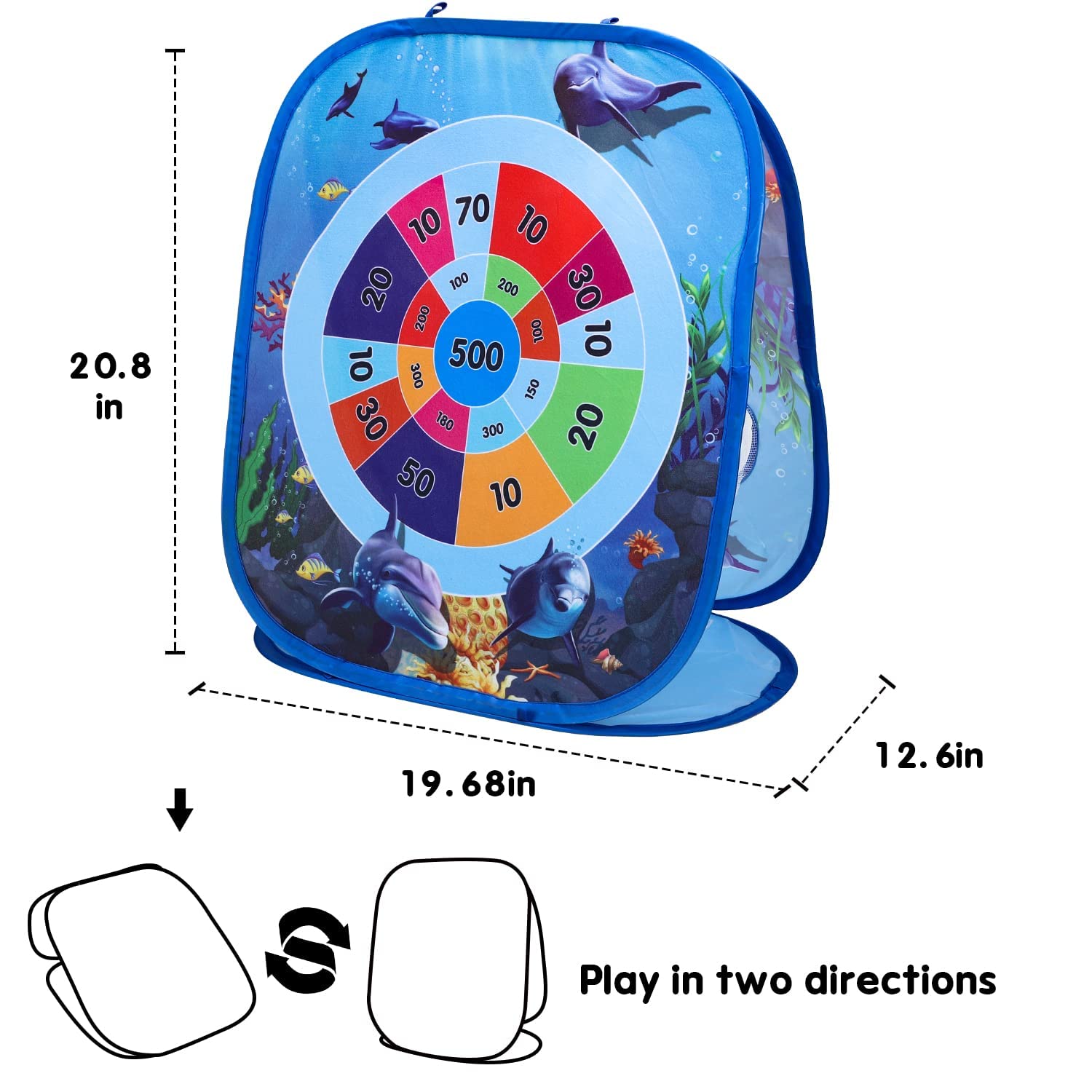 TOY Life Kids Cornhole Outdoor Game Set - Dinosaur Themed Bean Bag Toss for Ages 3-7 - Fun Backyard Lawn Games for Family Picnics, Birthday Parties & Outdoor Playtime