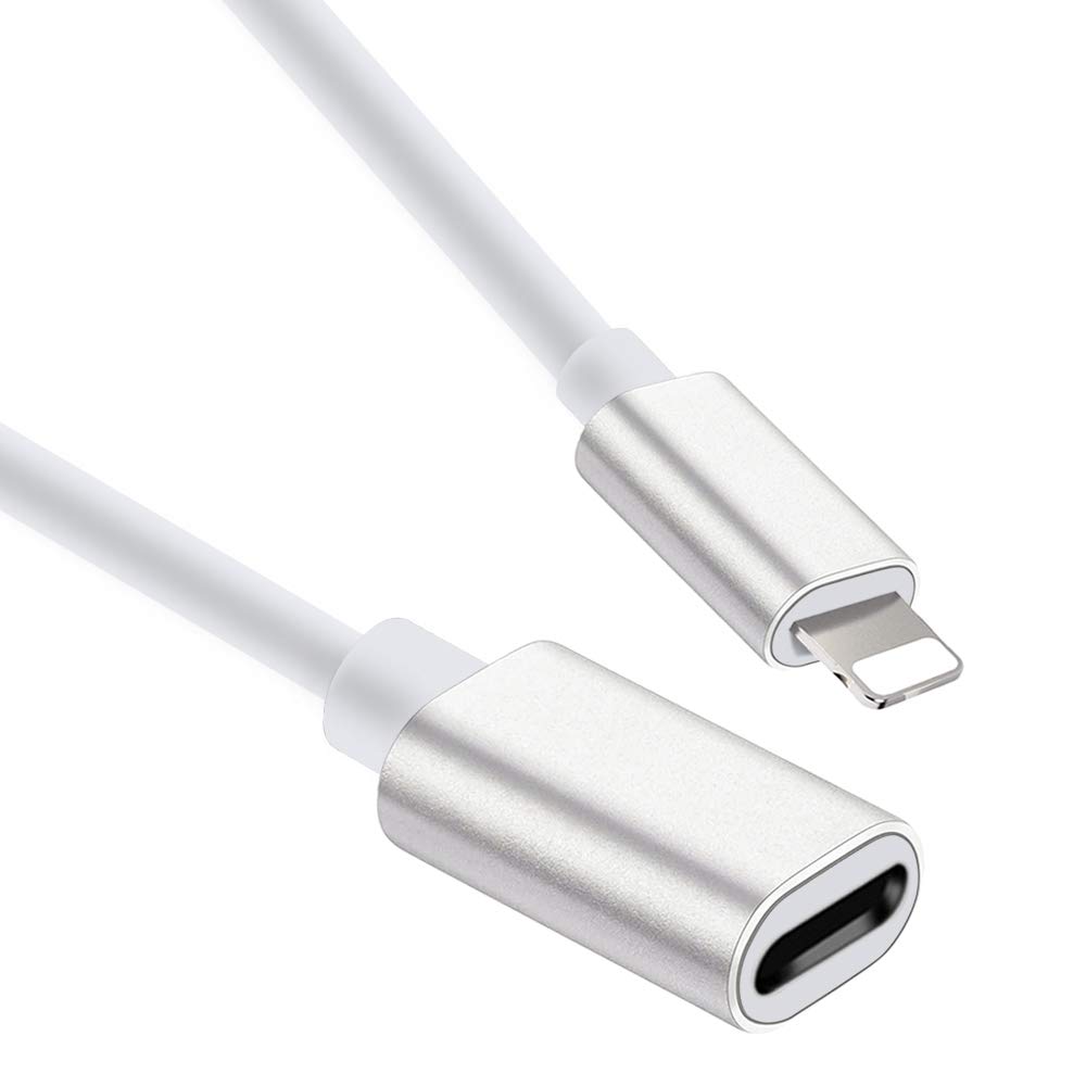 MeloAudio 3.3FT TPE iPhone Charger Cable Extension - Male to Female Dock Connector for iPhone/iPad/iPod - Sync, Charge & Audio - Durable Case Adapter - Perfect for Home, Office & Travel Use