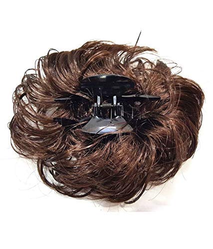 CHANDERKASH Women's Hair Clutch & Bun Maker Extension - Brown Hair Accessories for Ponytails, Buns & Updos - Perfect for Weddings, Parties & Daily Styling