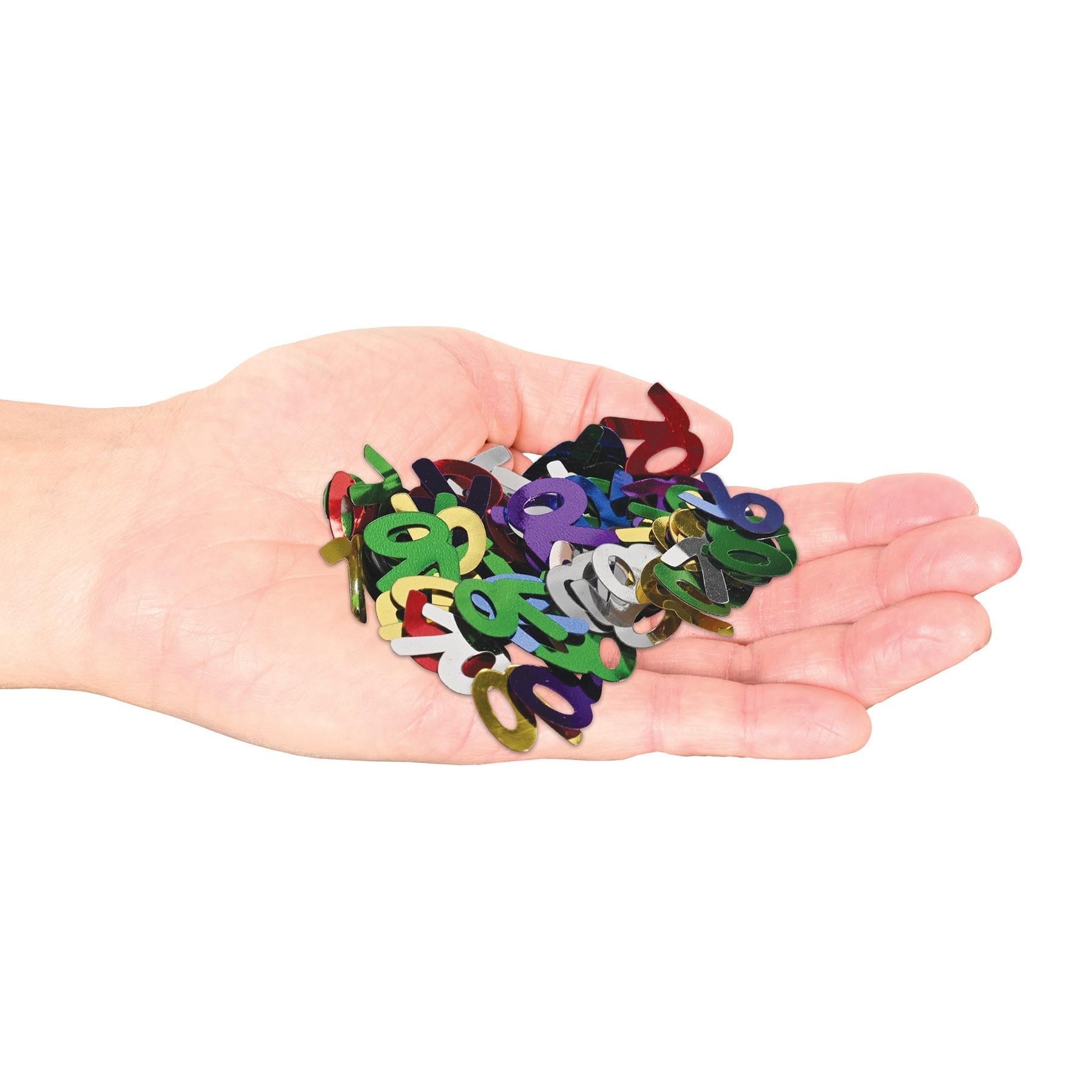 12 Pack Beistle Confetti for 70th Birthday Party - Multi-Color Silhouette Decorations (0.5 Oz/Pkg) - Perfect for Anniversary Celebrations, Retirement Parties & Milestone Events