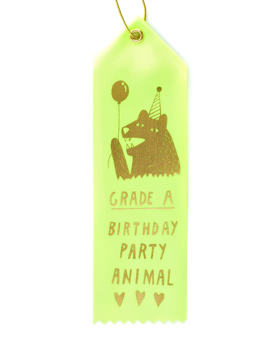 Custom Birthday Party Animal Award Ribbon - Fun Prize for Kids & Adults - Perfect for Birthday Celebrations, Competitions & School Events