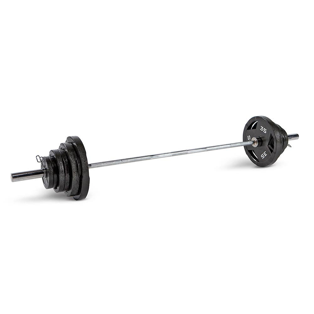Marcy Classic 215lb ECO Olympic Plate Set - Premium Weight Plates for Home & Commercial Gyms | Strength Training Equipment for CrossFit, Powerlifting & Fitness