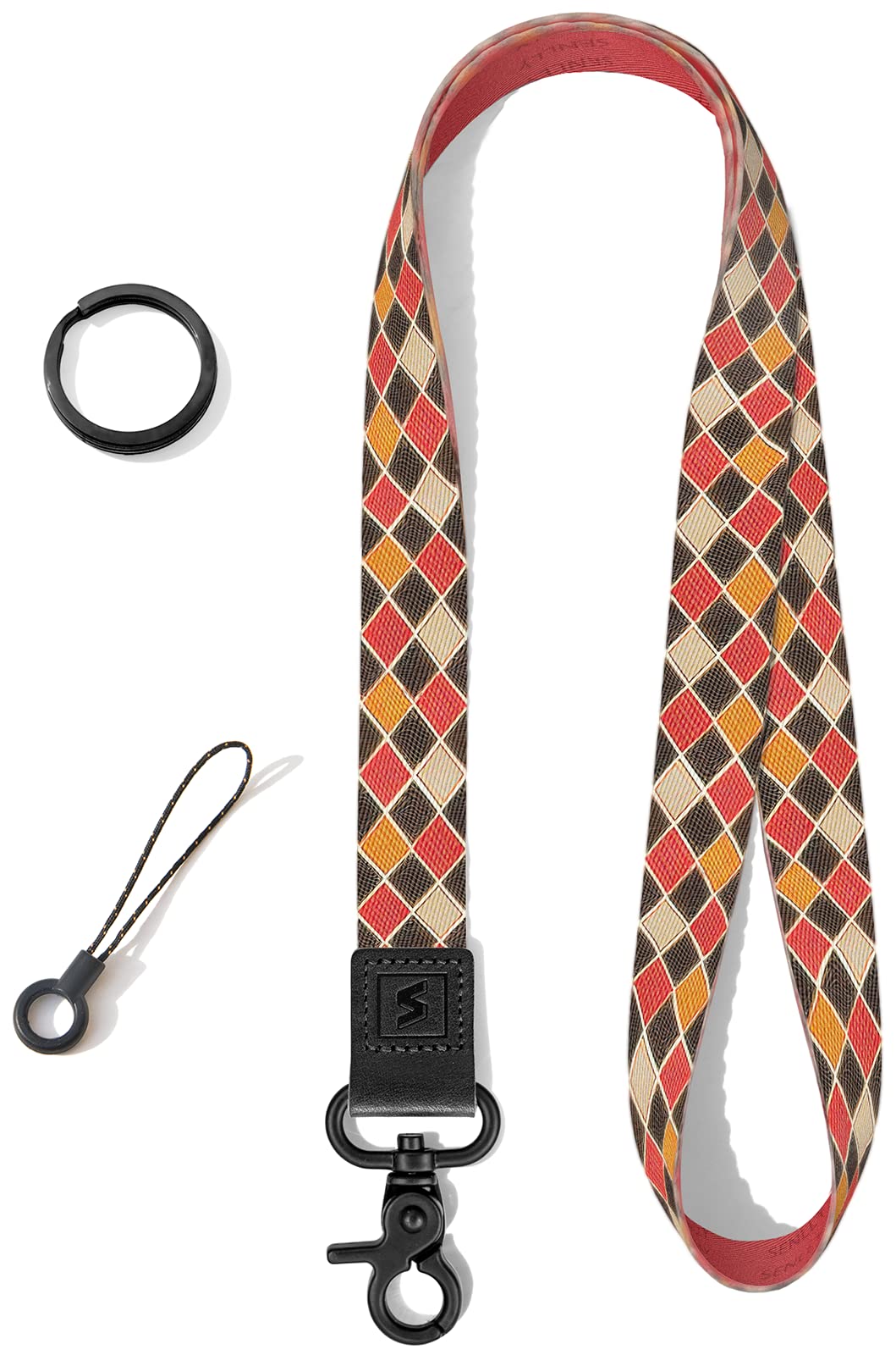 SENLLY Adjustable Neck Lanyard Strap for Keys, ID Badges & Keychains - Original Pattern Design - Perfect for Work, School, Events & Travel Accessories