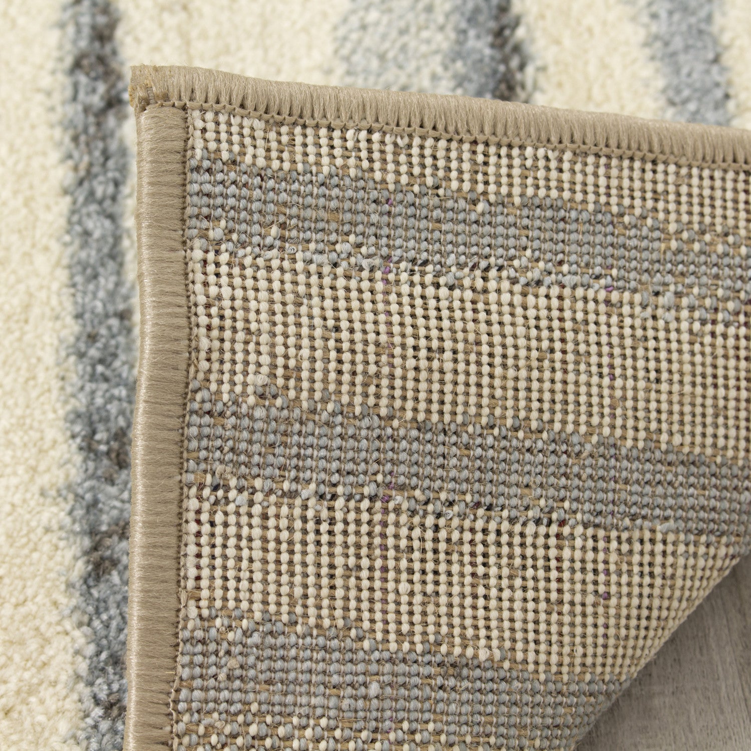 Castella Blue Cream Serene Arches Area Rug - Soft Modern Boho Rug for Living Room, Bedroom & Nursery - Non-Slip Comfortable Floor Mat