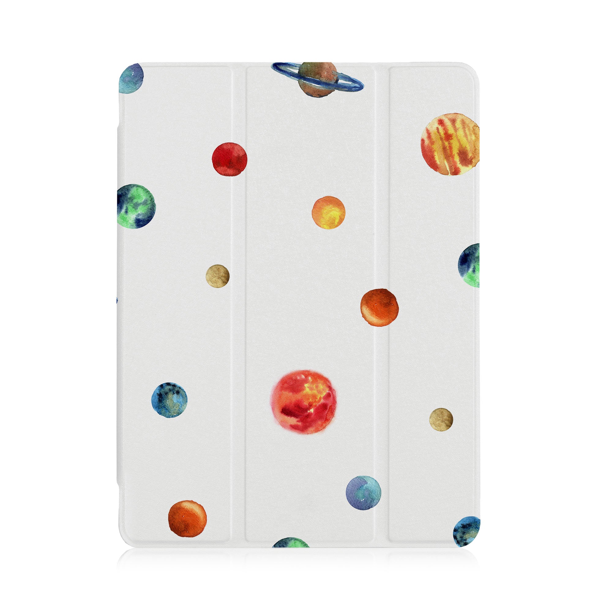iPad See-Through Case with Astronaut Space Design - Slim Protective Cover for iPad Air/Pro/Mini, Perfect for Work, Travel & School