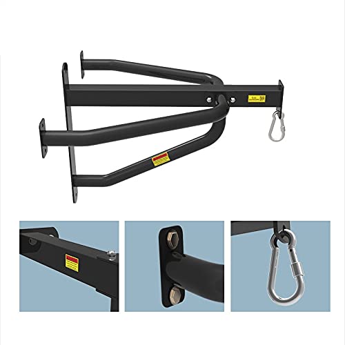 ZHANGQINGXIU Heavy Duty Punching Bag Wall Bracket - Sandbag Holder, Boxing Wall Mount for MMA, Muay Thai & Fitness Training - 3 Sizes (80cm Black) - Perfect for Home Gyms, Martial Arts Studios & Boxing Clubs