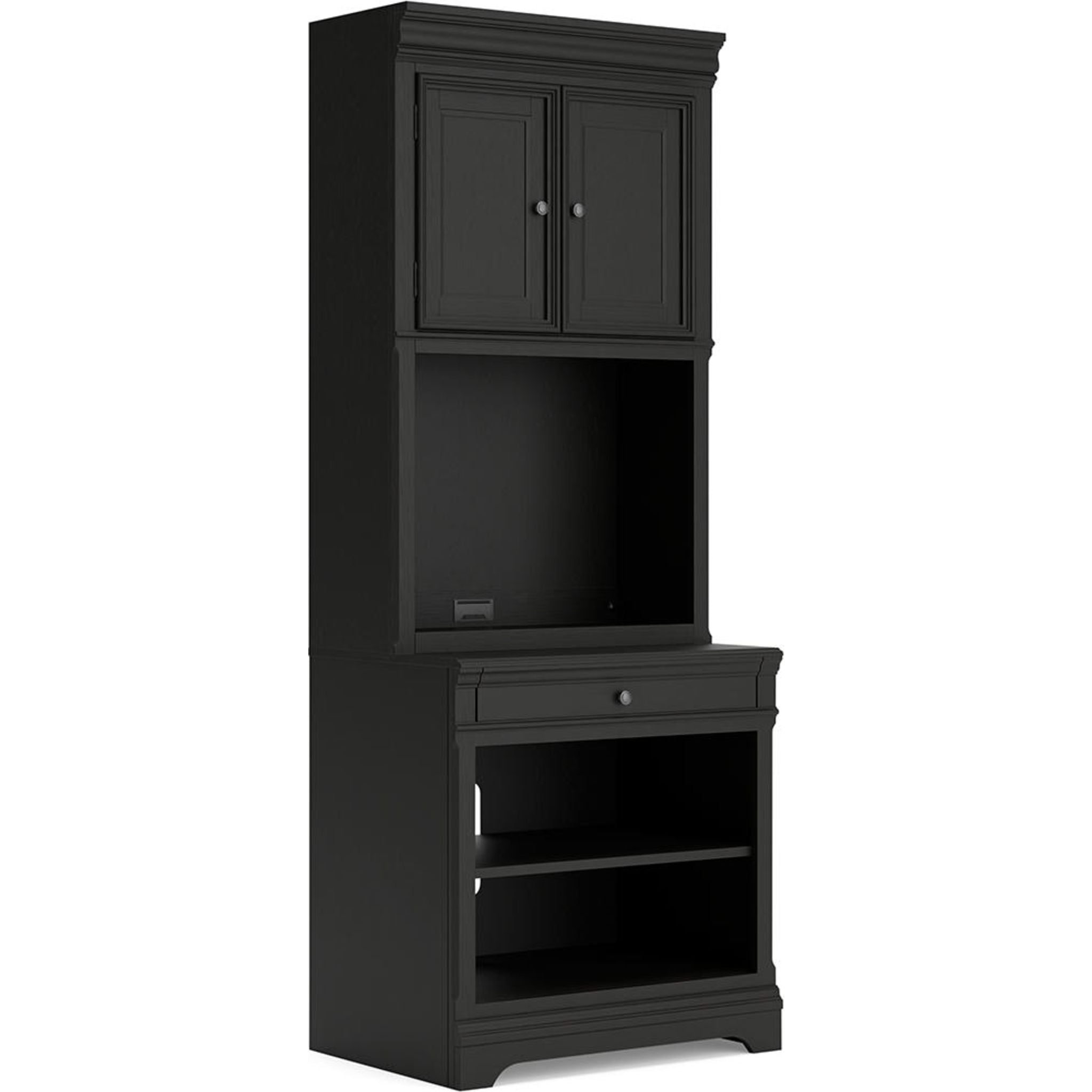 Beckincreek Black Bookcase - Modern Bookshelf for Home, Office & Library | Stylish Storage for Books, Decor & Essentials