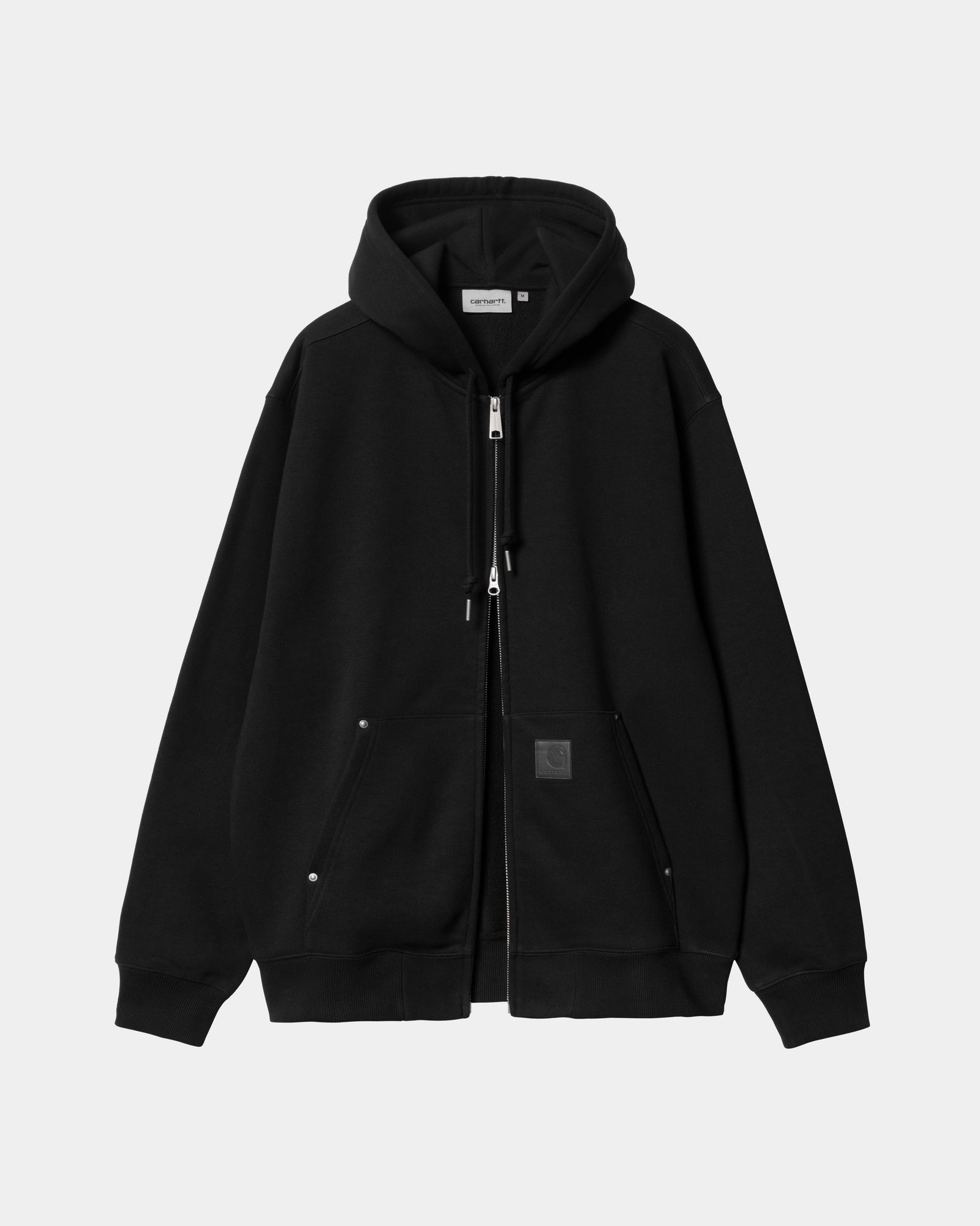 Eldon Hooded Sweatshirt Jacket for Men & Women - Soft Fleece Pullover with Pockets, Black - Perfect for Casual Wear, Outdoor Activities & Layering in Cold Weather