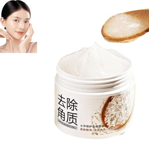 Rice Face Mask Wash Off - 4.9 oz Exfoliating & Hydrating Scrub for Men & Women | Natural Gentle Skincare for Smooth Hydrated Skin | Perfect for Daily Routine, Spa Night & Post-Workout Refresh