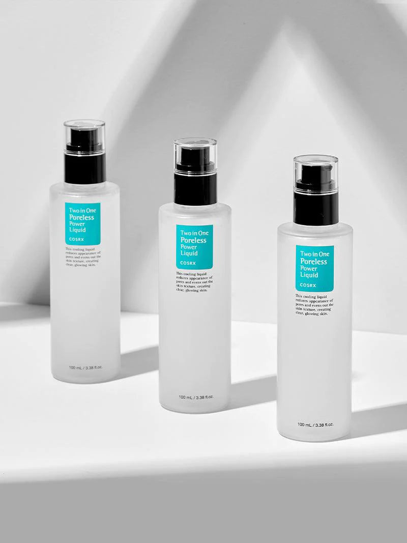 COSRX Two In One Poreless Power Liquid 100ml - Korean Skincare for Oily & Acne-Prone Skin | Minimizes Pores & Controls Shine | Perfect for Daily Skincare Routine & Makeup Prep