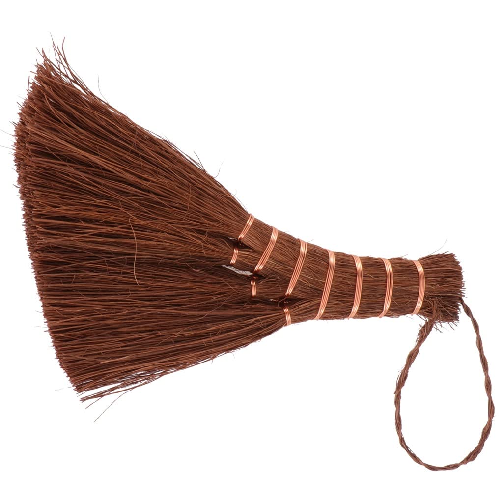 Mini Natural Palm Broom - Compact Cleaning Tool for Home & Kitchen