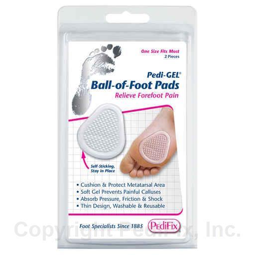 PediFix Ball of Foot Cushion Pads for Pain Relief – 2 Count – Soft Gel Insoles for Women & Men – Ideal for High Heels, Running, and Standing All Day