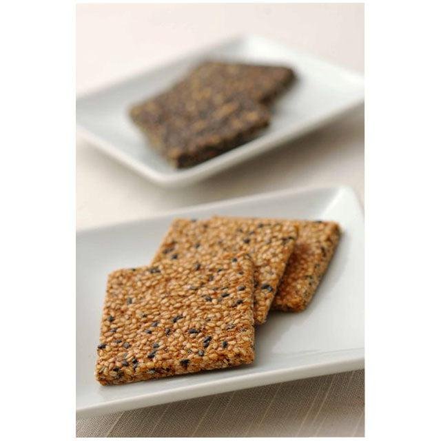 Premium Ginger Sesame Cookies - 6 Pieces per Pack (3 Packs) - Crunchy & Flavorful Asian Snacks for Tea Time, Gifts & Dessert Lovers