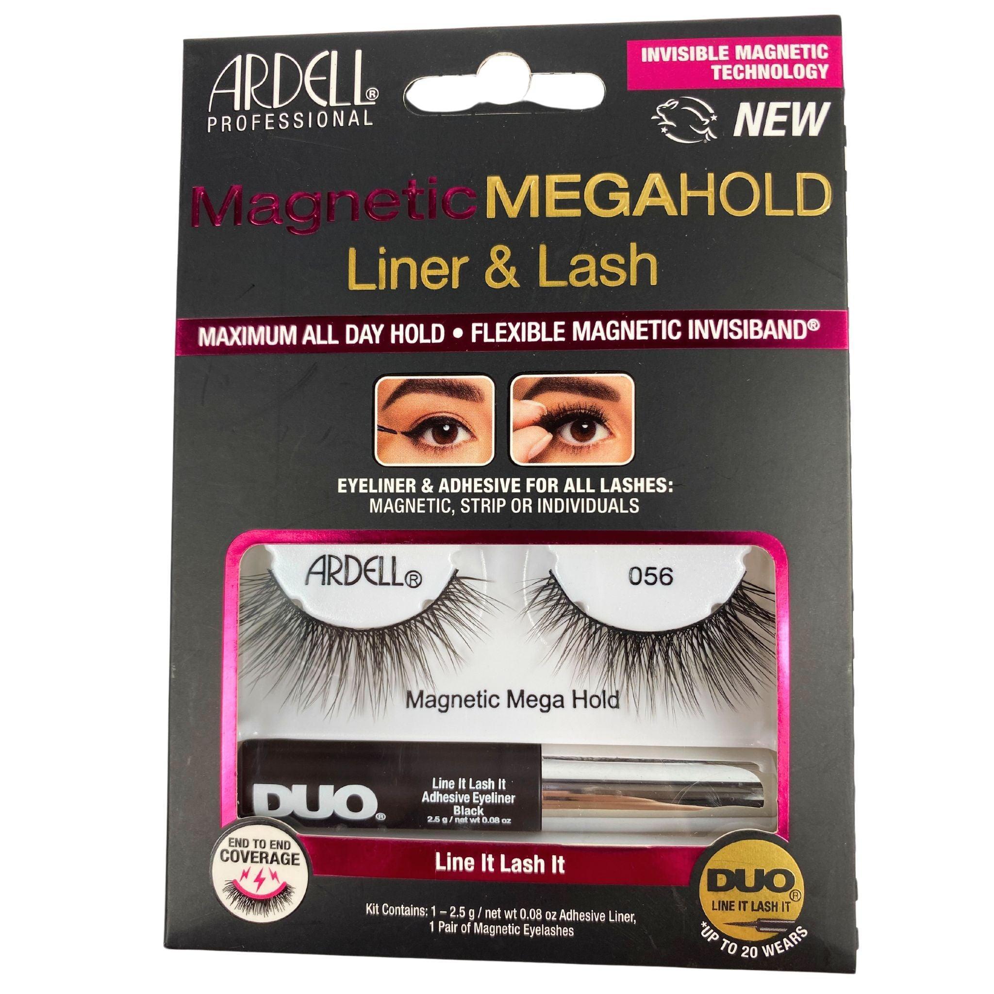 Ardell Magnetic Megahold Eyeliner & False Eyelashes Kit - 64 Piece Set for Dramatic Eye Makeup | Perfect for Parties, Weddings & Special Occasions