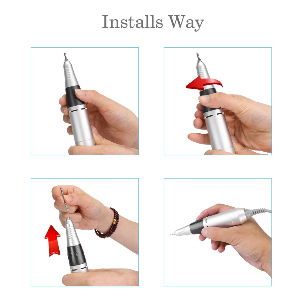 Electric Nail Drill Pen - Portable Manicure Tool for Gel & Acrylic Nails at Home Salon