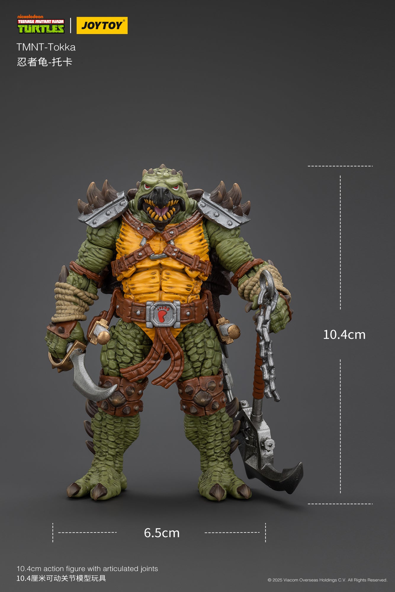 1/18 JOYTOY TMNT Slash & Tokka Action Figure Set - Collectible Ninja Turtle Villains for Display & Play - Perfect for TMNT Fans & Toy Collectors