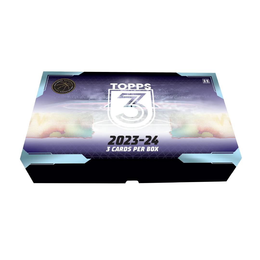 2023-24 Topps Three Basketball Hobby Box - Collectible Trading Cards for NBA Fans & Sports Memorabilia Enthusiasts - Perfect for Trading, Collecting, and Displaying