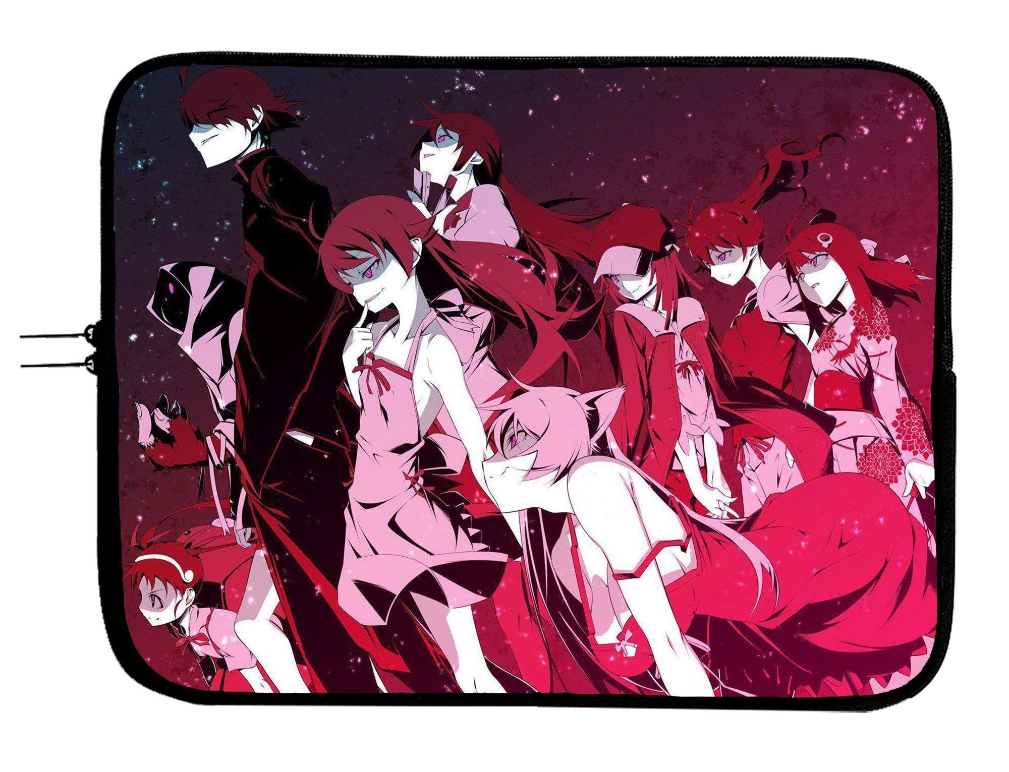 Koyomimonogatari Anime Laptop Sleeve with Mousepad - Protective Case for 15 Inch Notebook, MacBook, Tablet | Perfect for School, Work & Travel