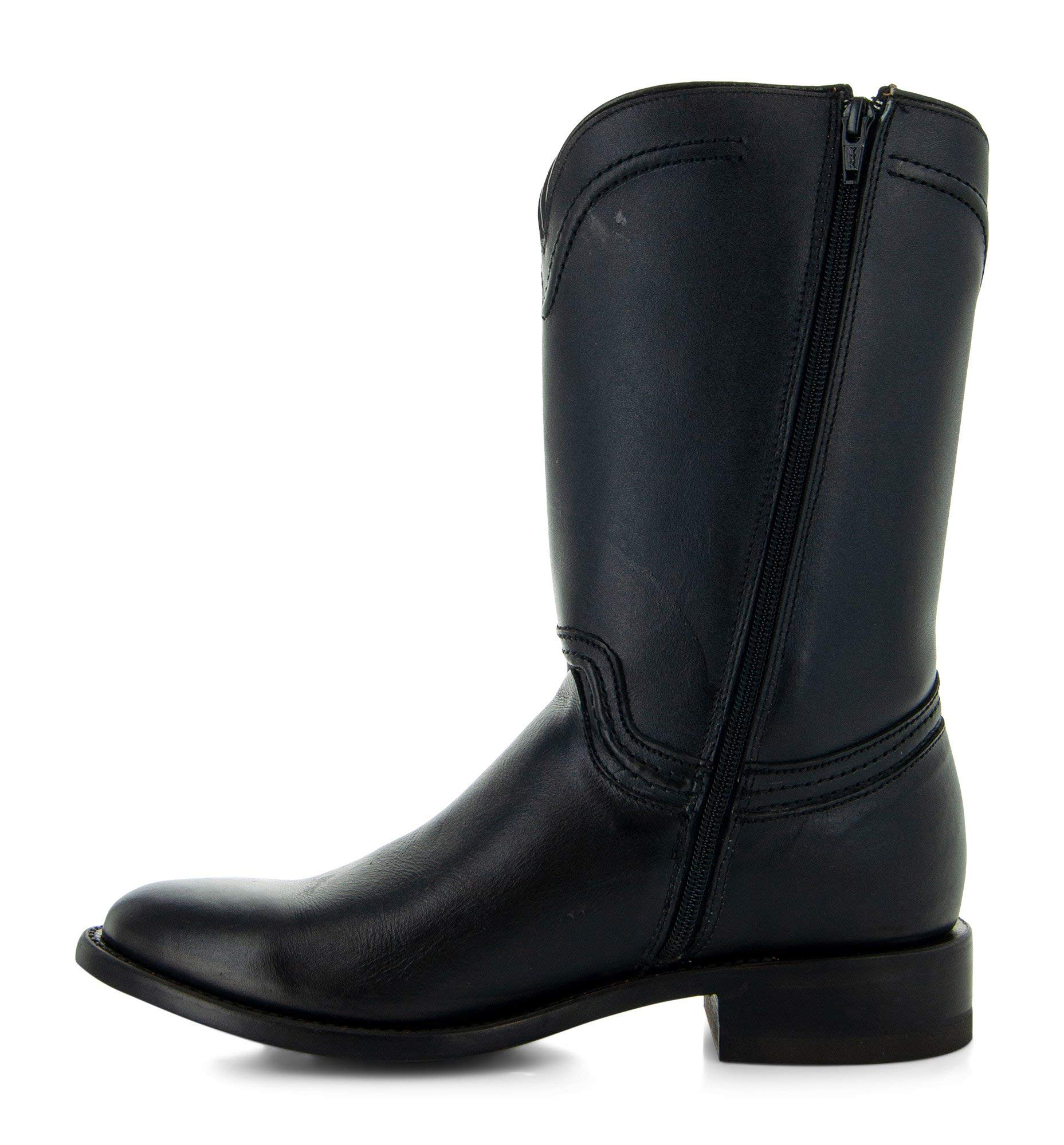 Soto Boots Men's Roper Cowboy Boots H4003 - Genuine Leather Western Boots for Men | Durable & Comfortable for Riding, Work & Casual Wear