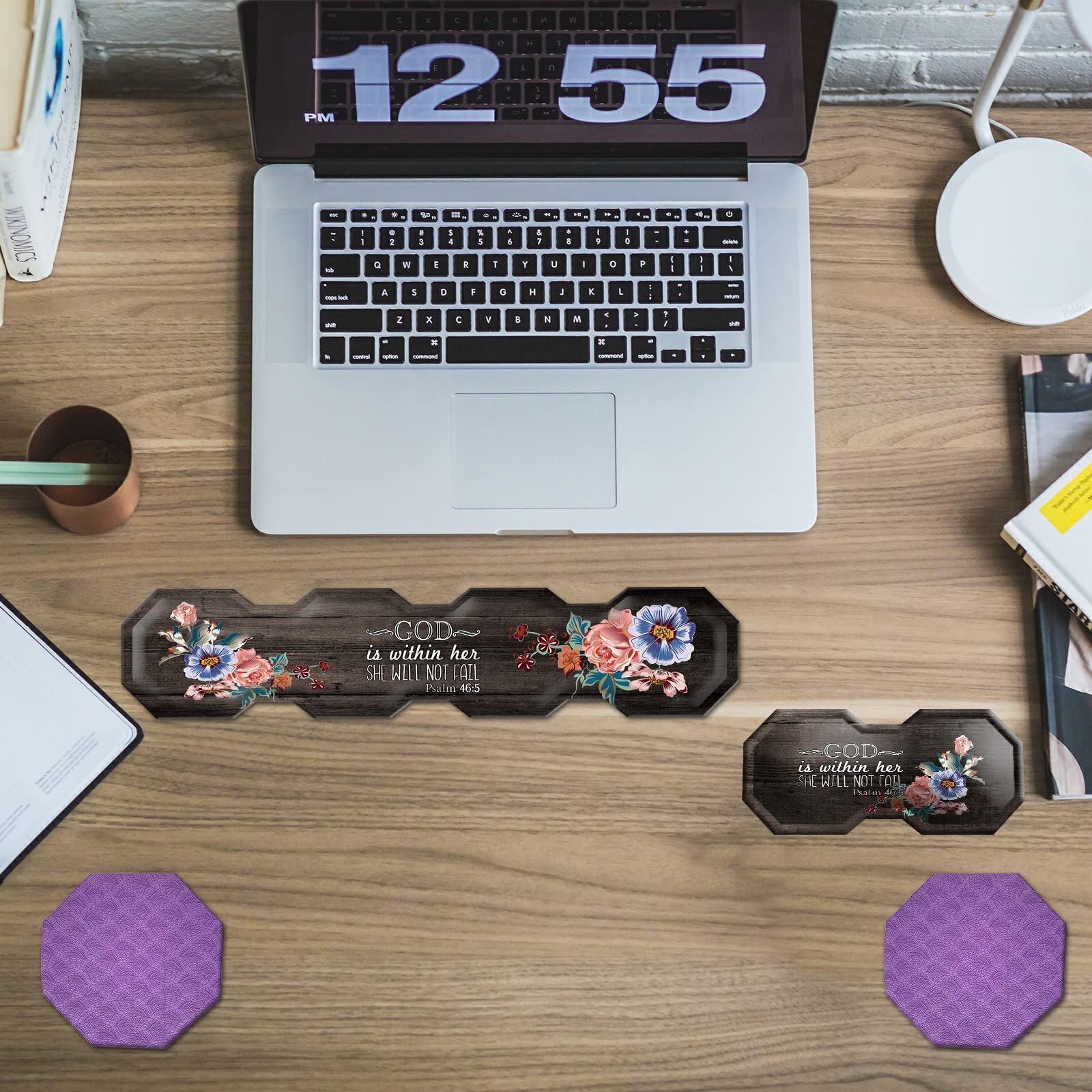 Ergonomic Keyboard and Mouse Wrist Rest Set with Memory Foam Gel - Comfortable Desk Elbow Pad Support for Office Work, Gaming, and Easy Typing - Perfect for Long Computer Sessions and Wrist Pain Relief