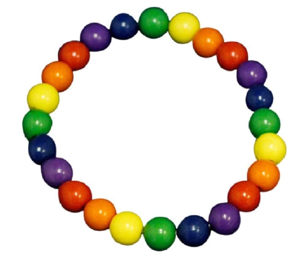Rainbow Beaded Bracelet for LGBTQ Pride - Handmade Gay Pride Jewelry for Men & Women - Perfect for Pride Parades, LGBTQ Events, Awareness Campaigns & Thoughtful Gifting - Symbol of Love & Equality for Everyday Wear