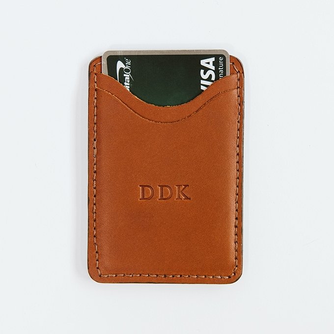 Handcrafted Genuine Leather Card Wallet with 4 Pockets - Slim RFID Blocking Wallet for Men & Women - Perfect for Business Cards, Credit Cards, and ID (Office, Travel, Everyday Carry)
