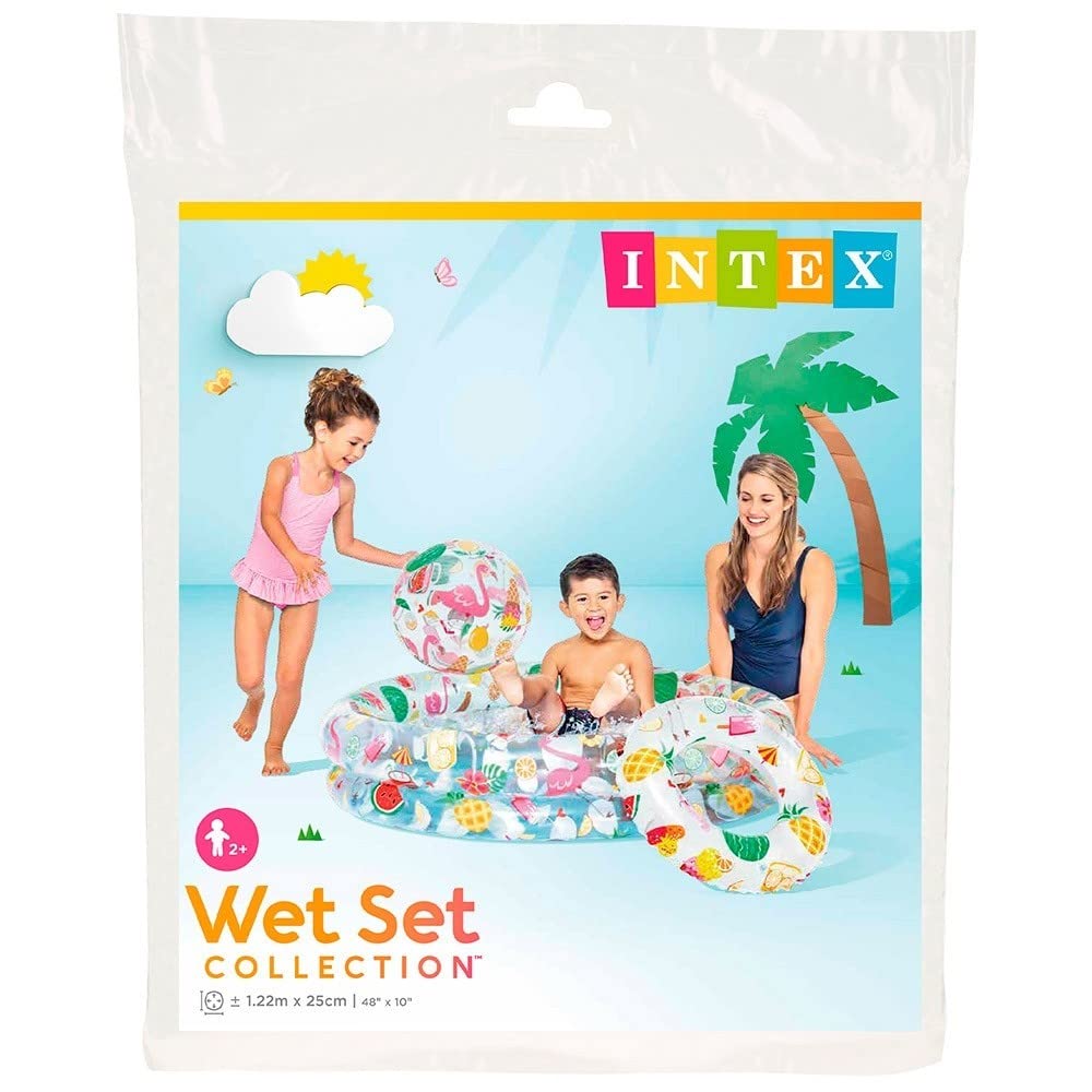 Intex 59460EP Stargaze Inflatable Pool Set for Adults - Relaxing Floating Lounge with Cup Holders, Perfect for Backyard, Beach & Summer Fun