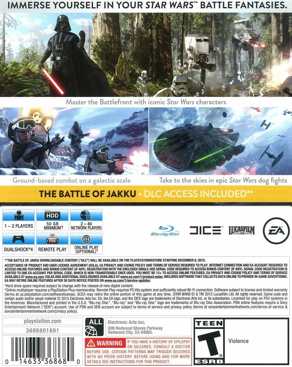 Star Wars Battlefront Video Game - Epic Star Wars Action Adventure for PC, PS4 & Xbox | Immerse in Galactic Battles & Heroic Missions | Perfect for Star Wars Fans & Gamers