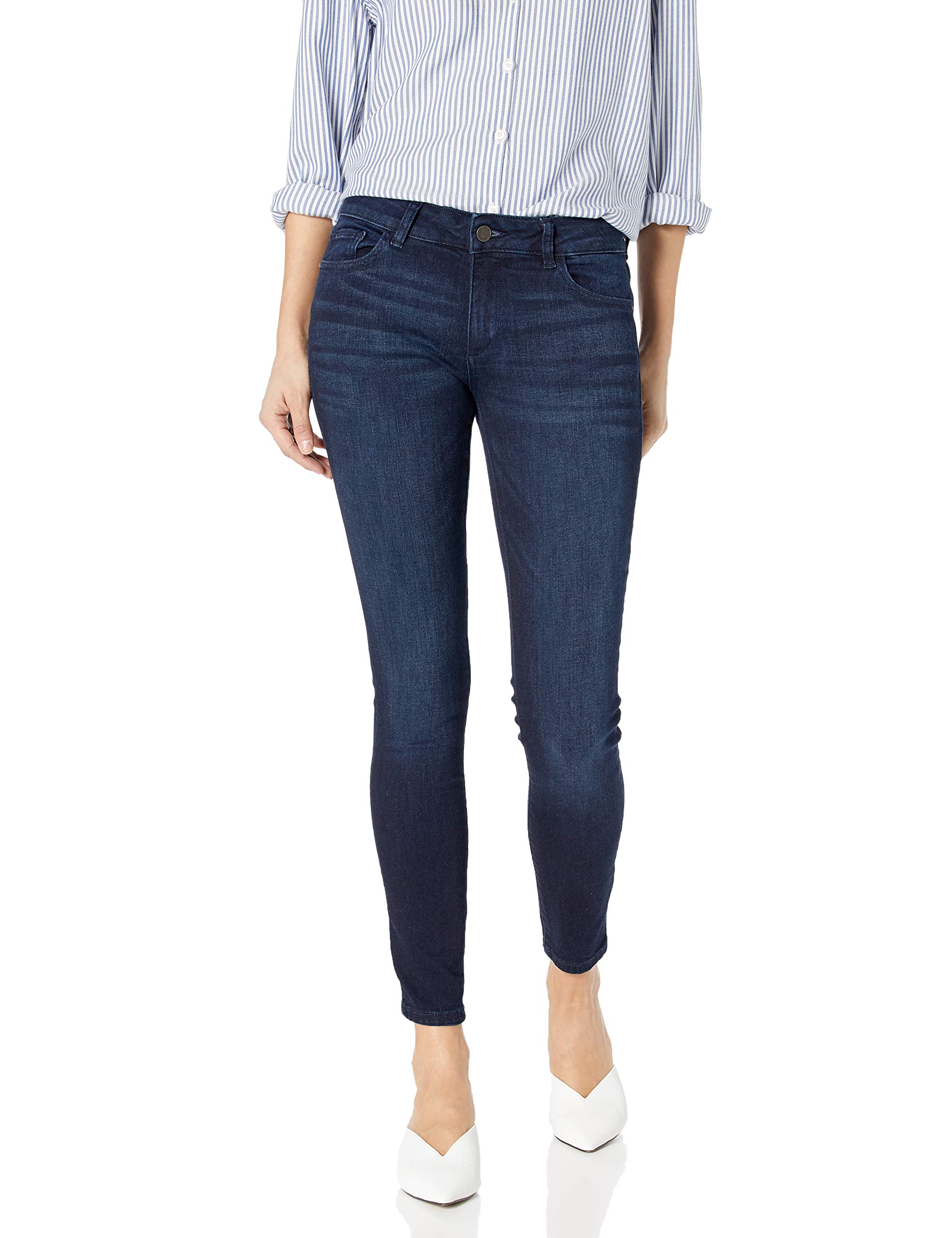 DL1961 Women's Emma Instasculpt Low Rise Skinny Fit Jeans - Stretch Denim Pants for Everyday Comfort | Perfect for Work, Casual Outings & Date Nights