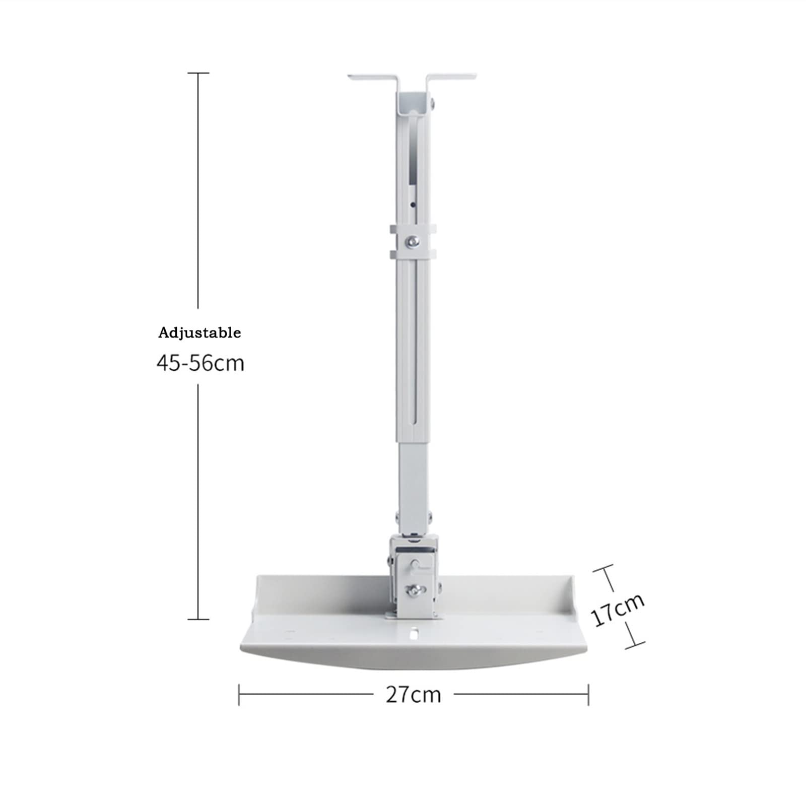 Universal Projector Stand & Ceiling Mount Bracket - Adjustable 45-56cm for Video Conference, Home Theater, Classroom - Compatible with Most Projectors, Cameras & AV Equipment